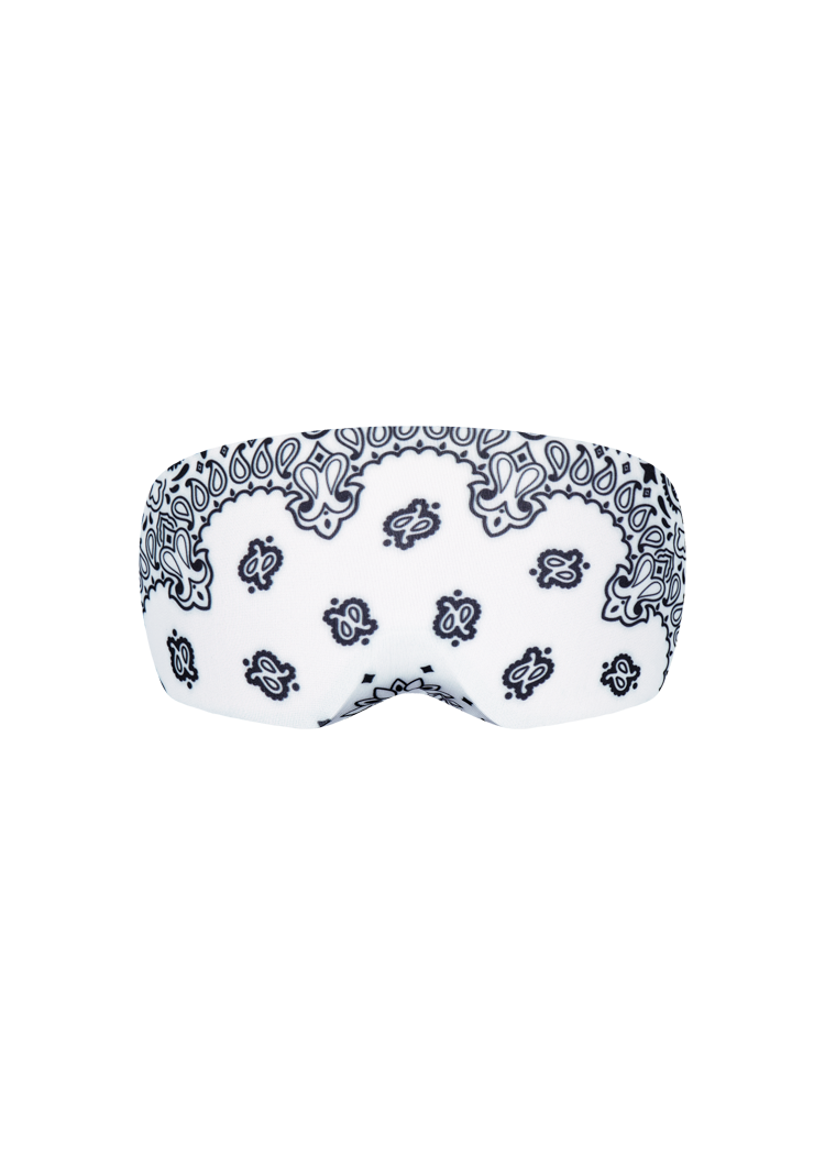 Unisex Goggle Cover Paisley white