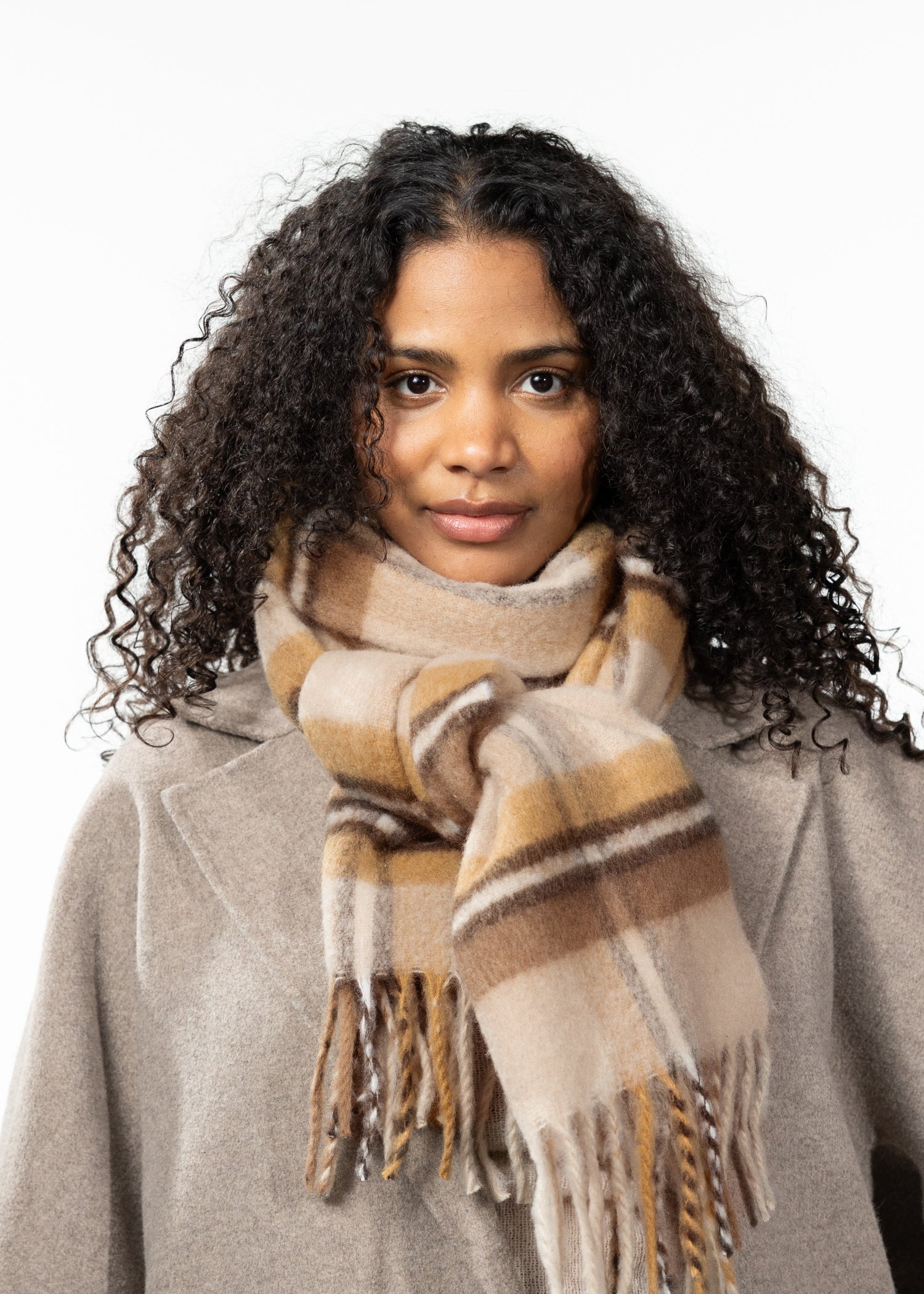 Women Lorianti Scarf light brown - Front