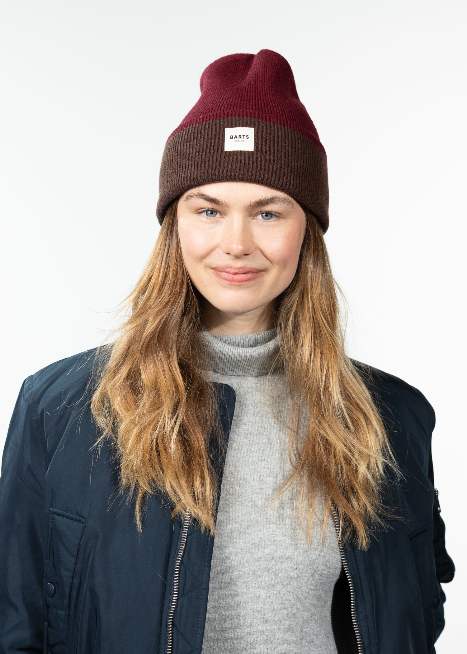 Unisex Ishbel Beanie burgundy - Front