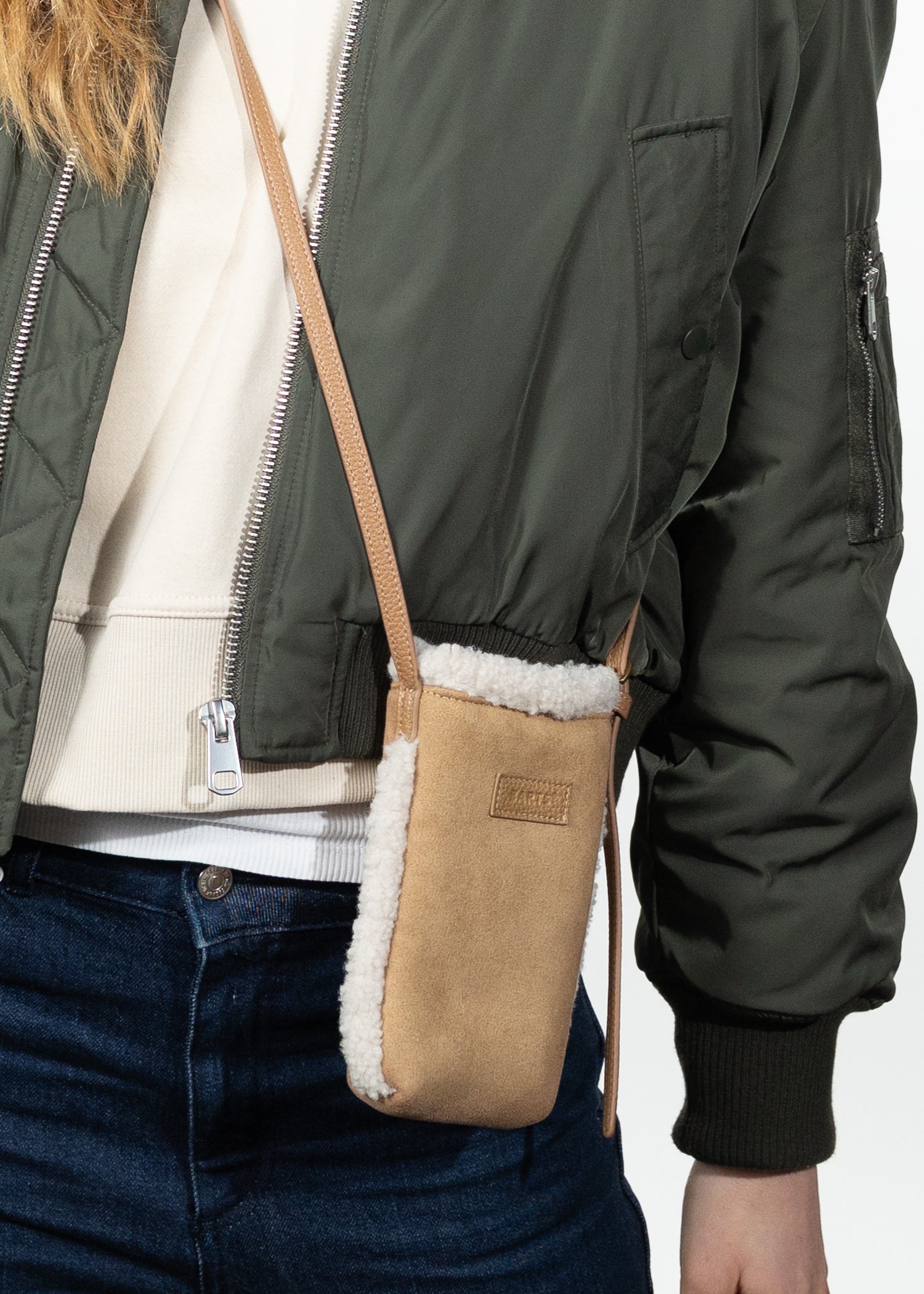 Bags Aedey Phonebag light brown - Side