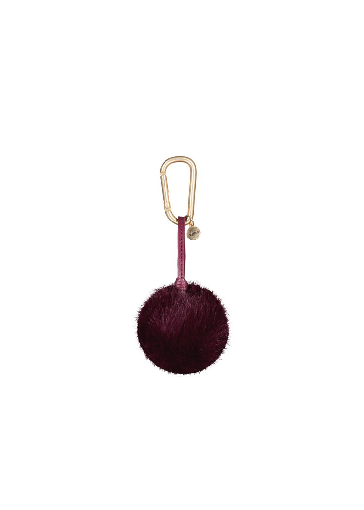 Bags Bag Charm Pom aubergine