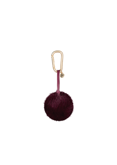 Bags Bag Charm Pom aubergine