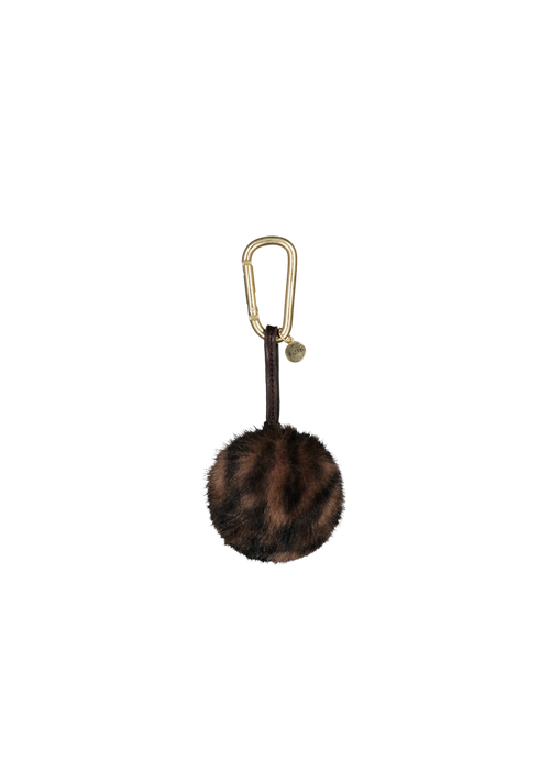 Bags Bag Charm Pom print brown