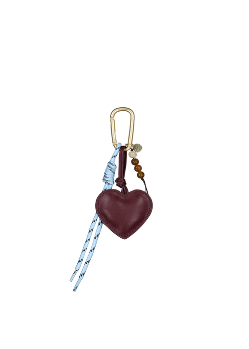Bags Bag Charm Heart aubergine