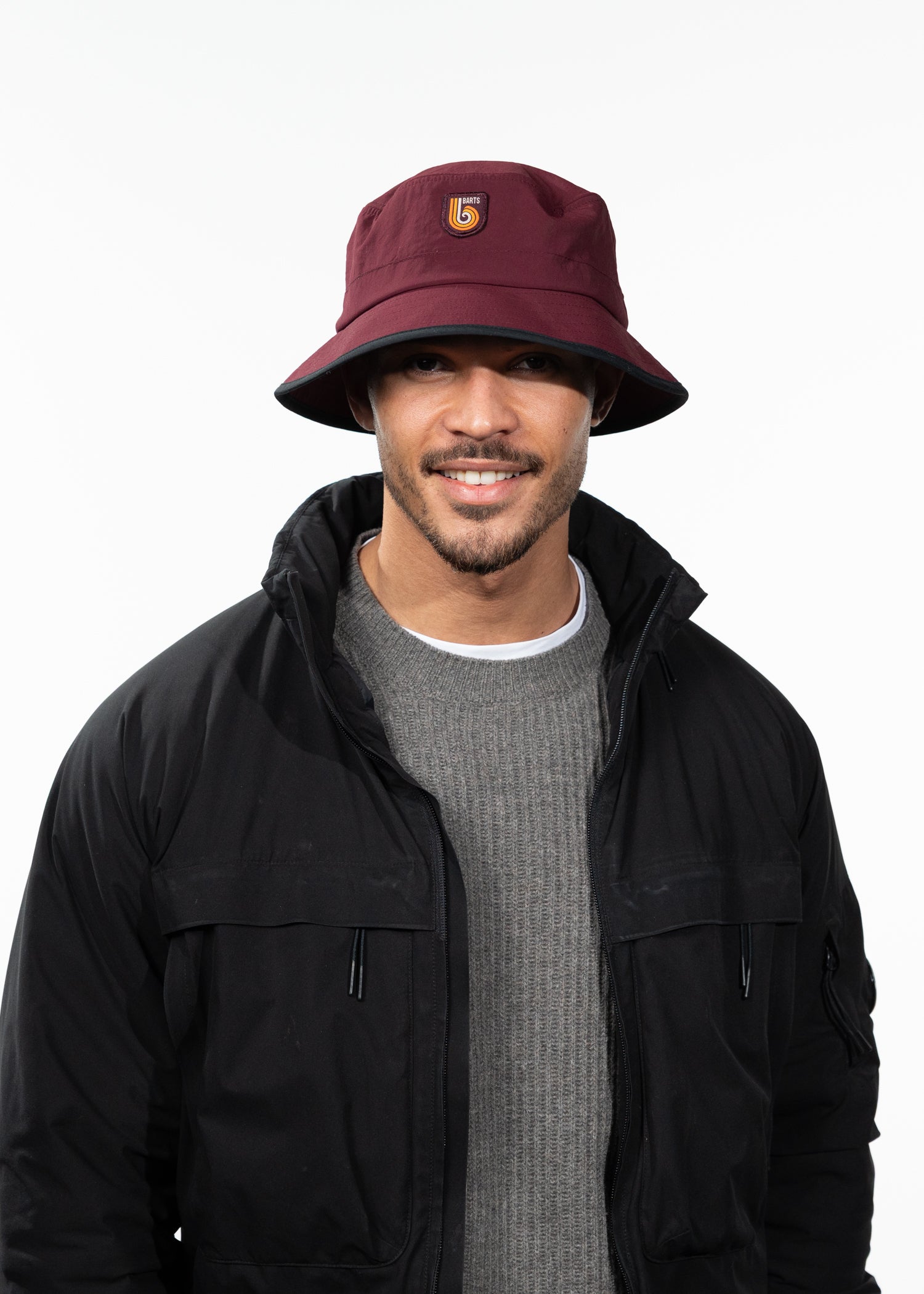 Unisex Madzen Hat burgundy - Front