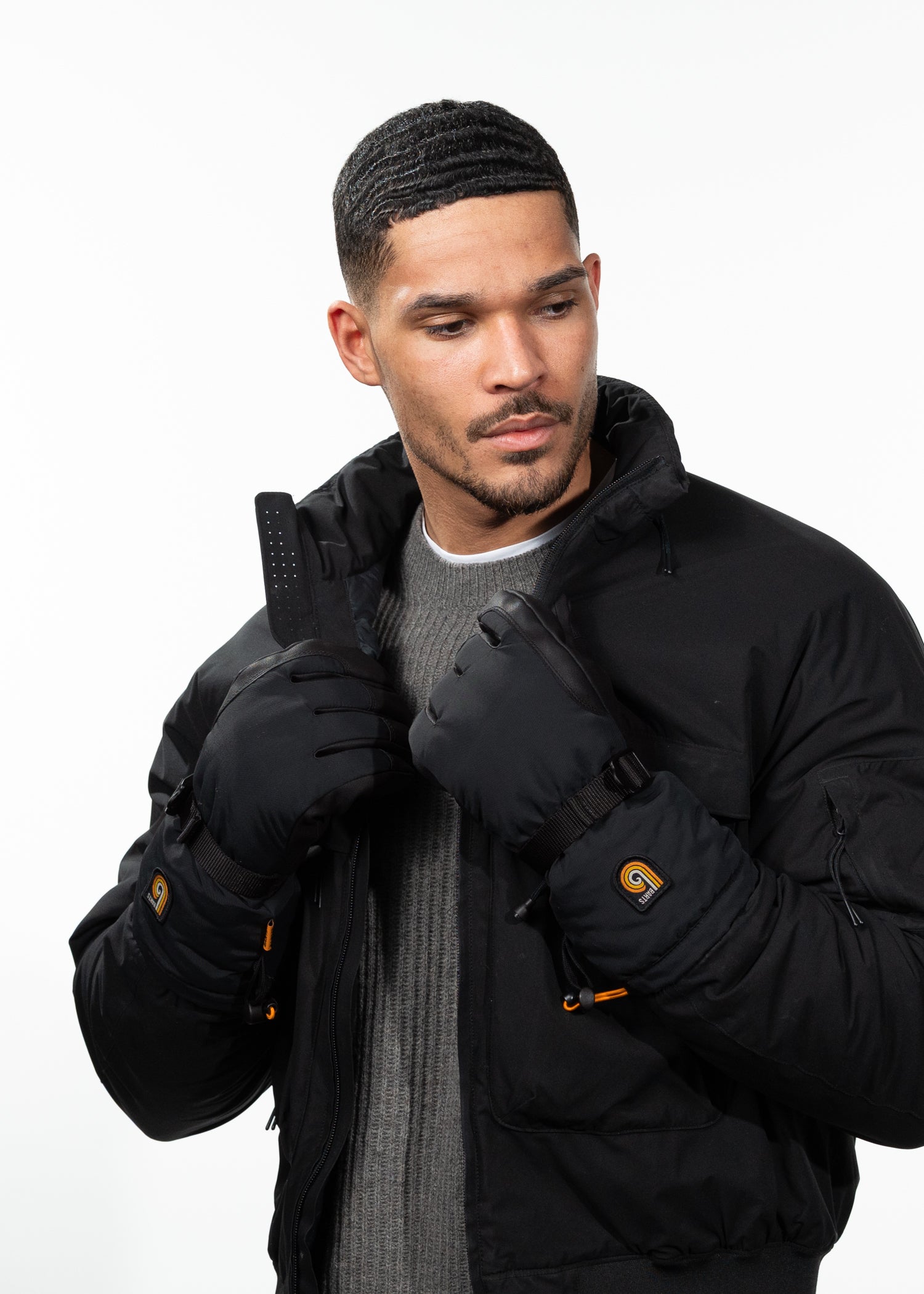 Unisex Madzen Skigloves black - Front