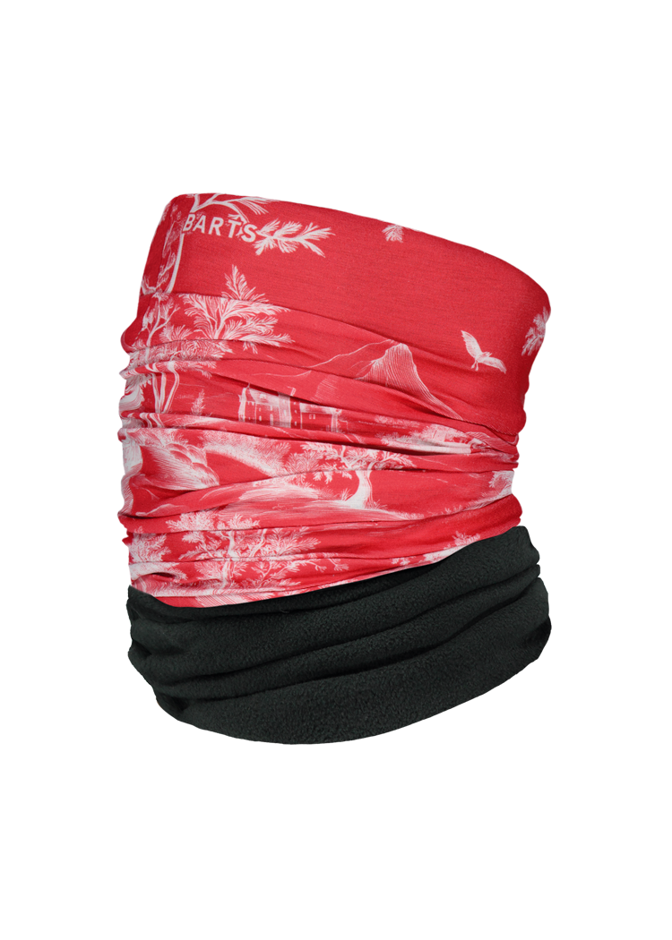 Unisex Multicol Polar Toile red