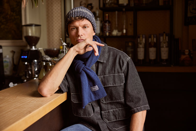 Men Cristofs Beanie navy - Model