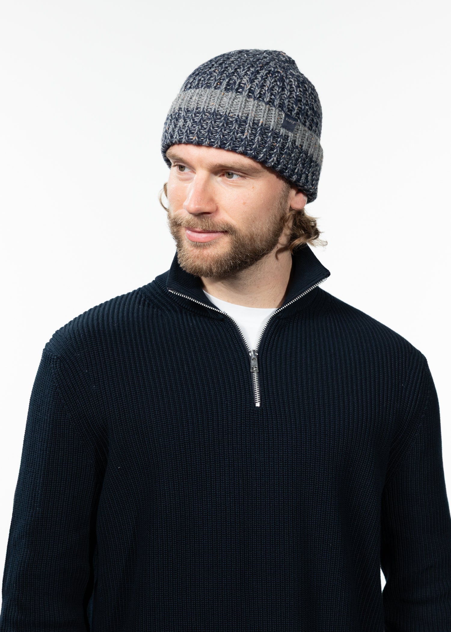 Men Cristofs Beanie navy - Side