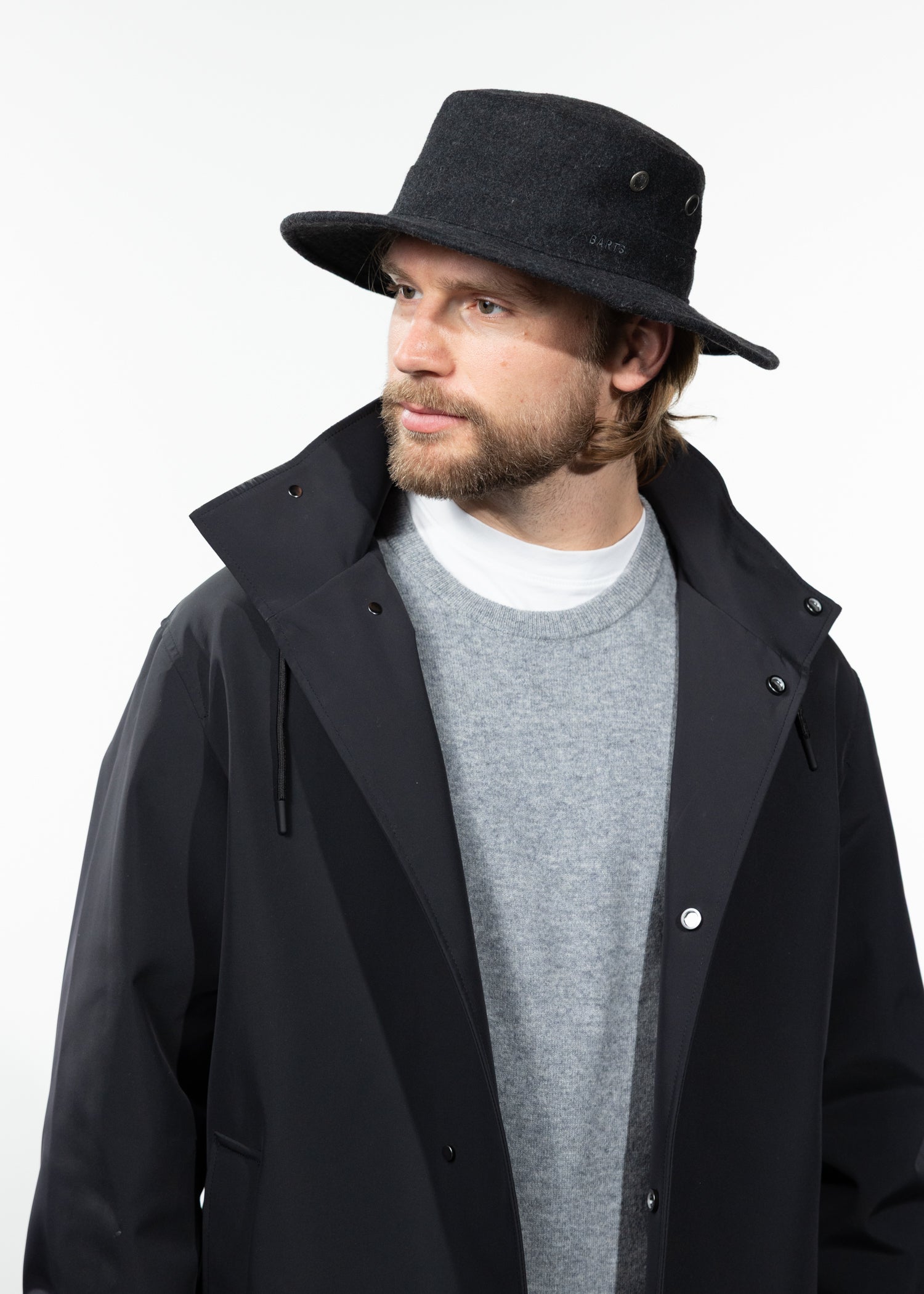 Men Deirmid Hat dark heather - Side