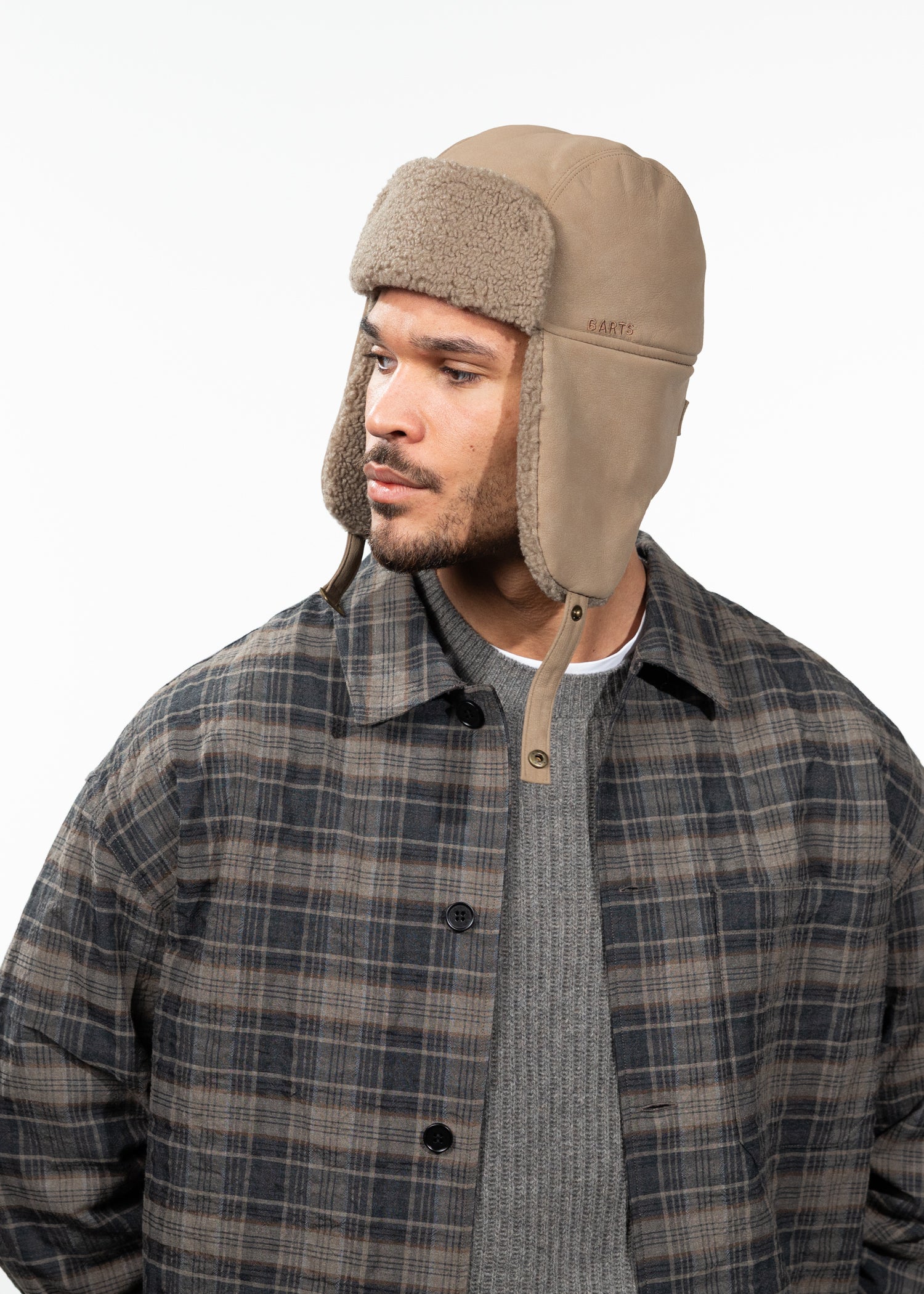 Men Joack Bomber light brown - Side