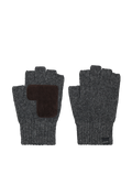 Men Moiray Fingerless Gloves dark heather