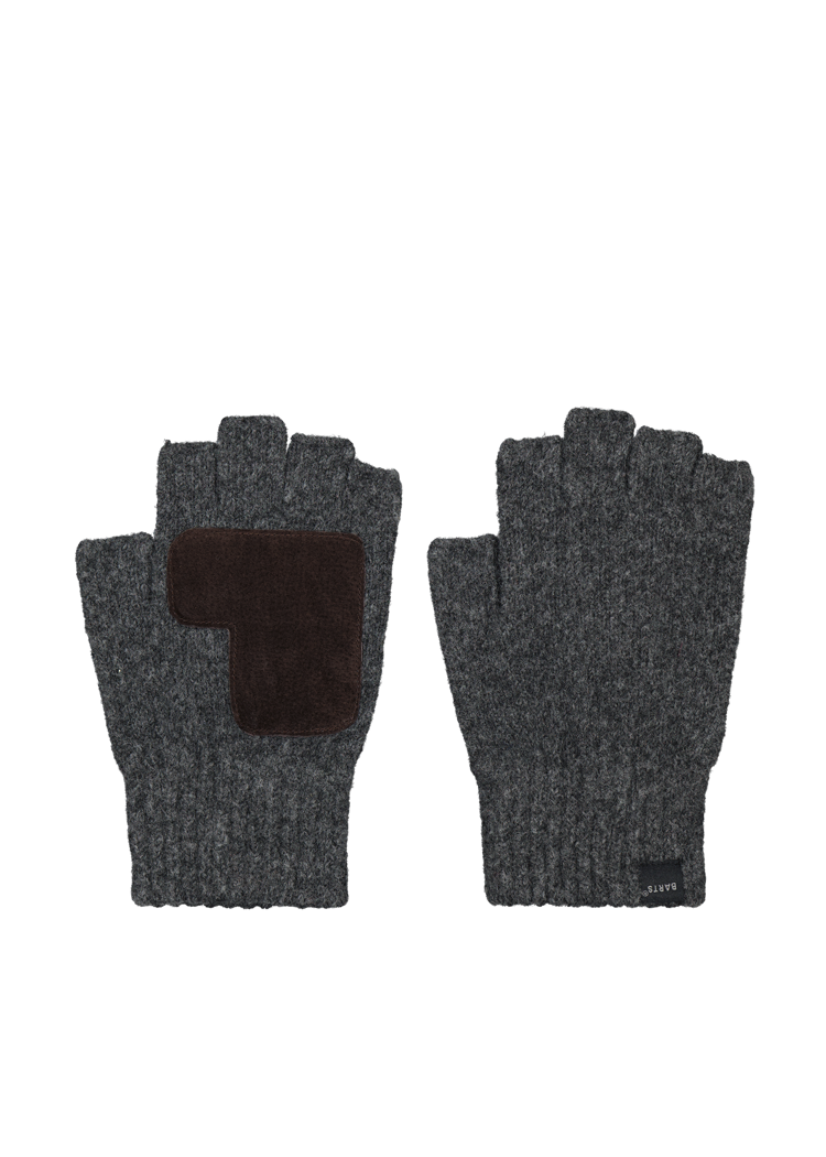 Men Moiray Fingerless Gloves dark heather