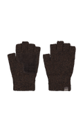 Men Moiray Fingerless Gloves dark brown