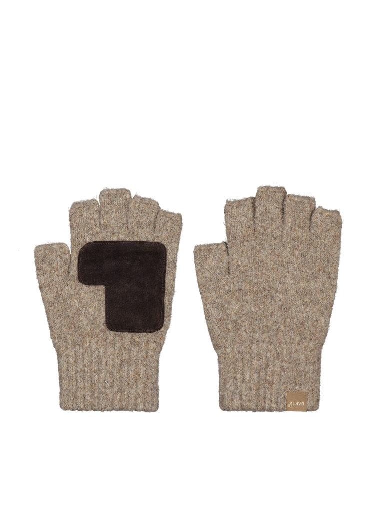 Men Moiray Fingerless Gloves taupe