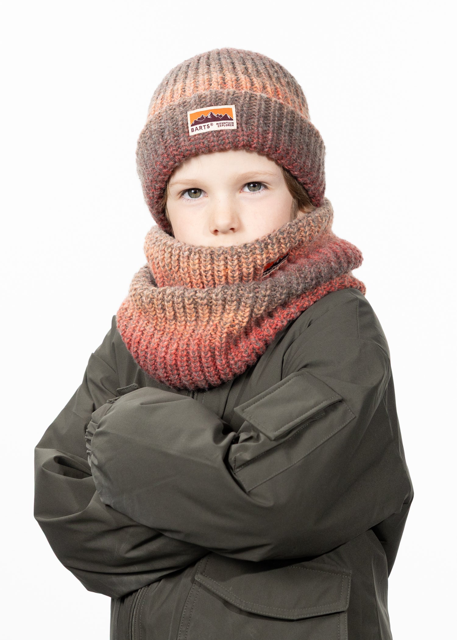 Kids Annag Beanie red - Front