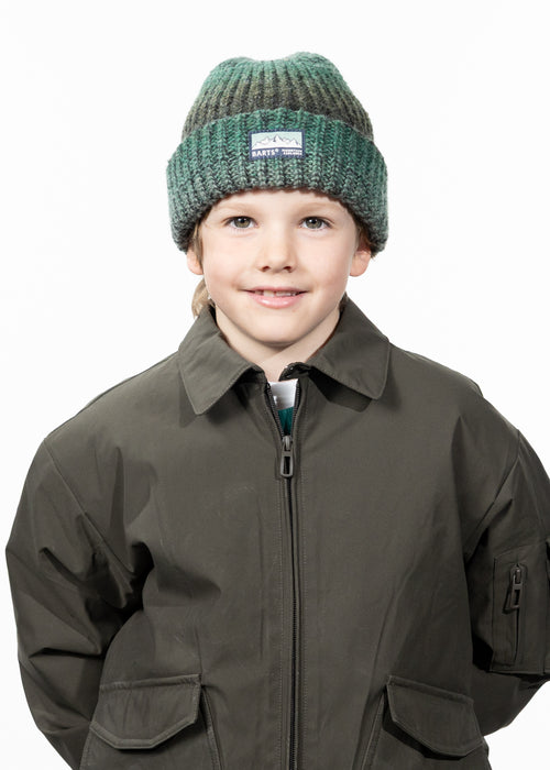 Kids Annag Beanie bottle green - Front