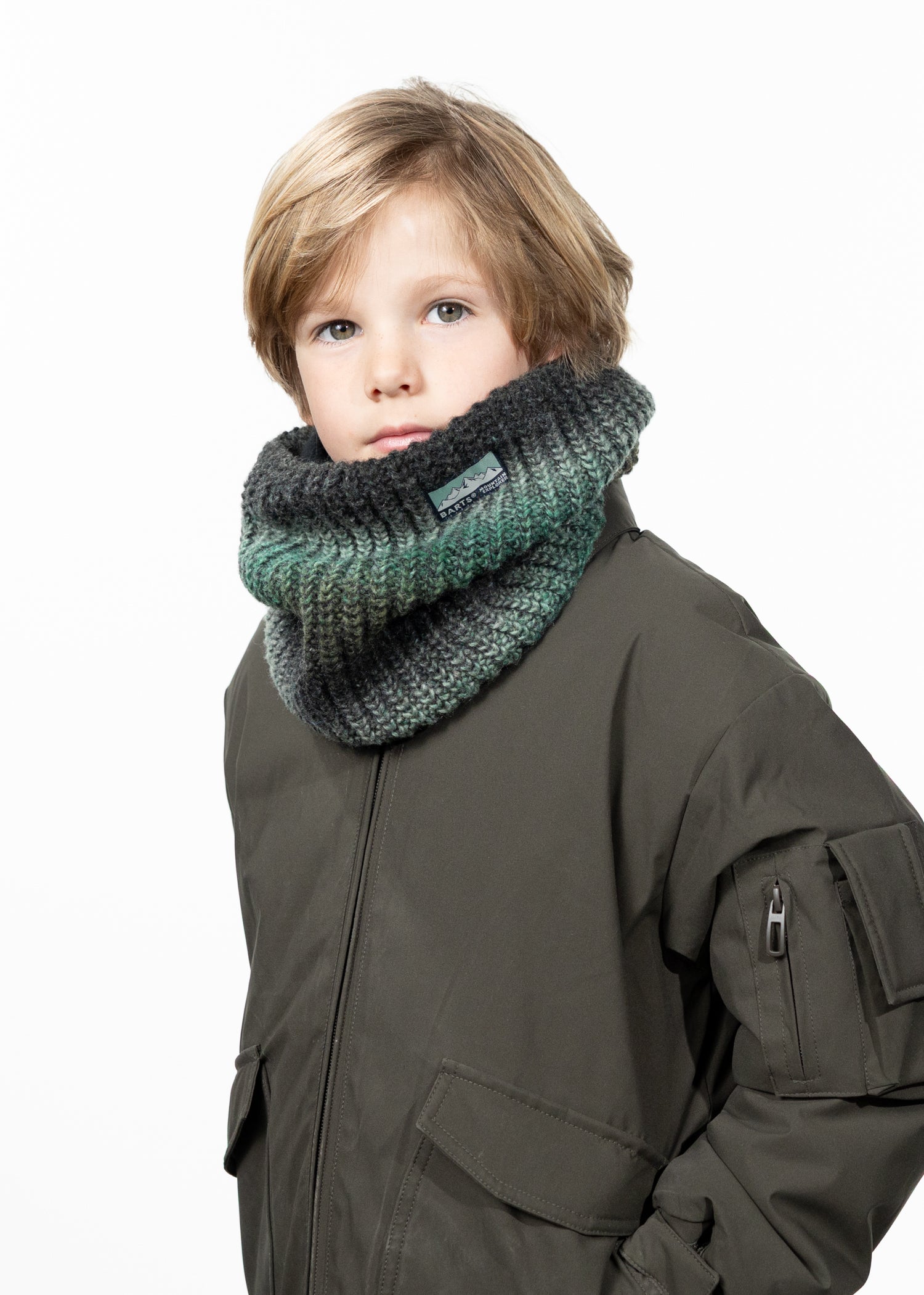 Kids Annag Col bottle green - Side
