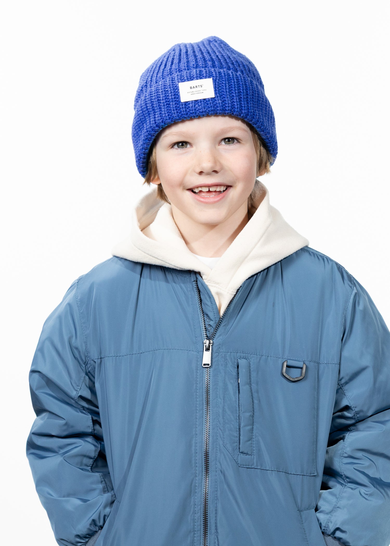 Kids Zerman Beanie cobalt - Front