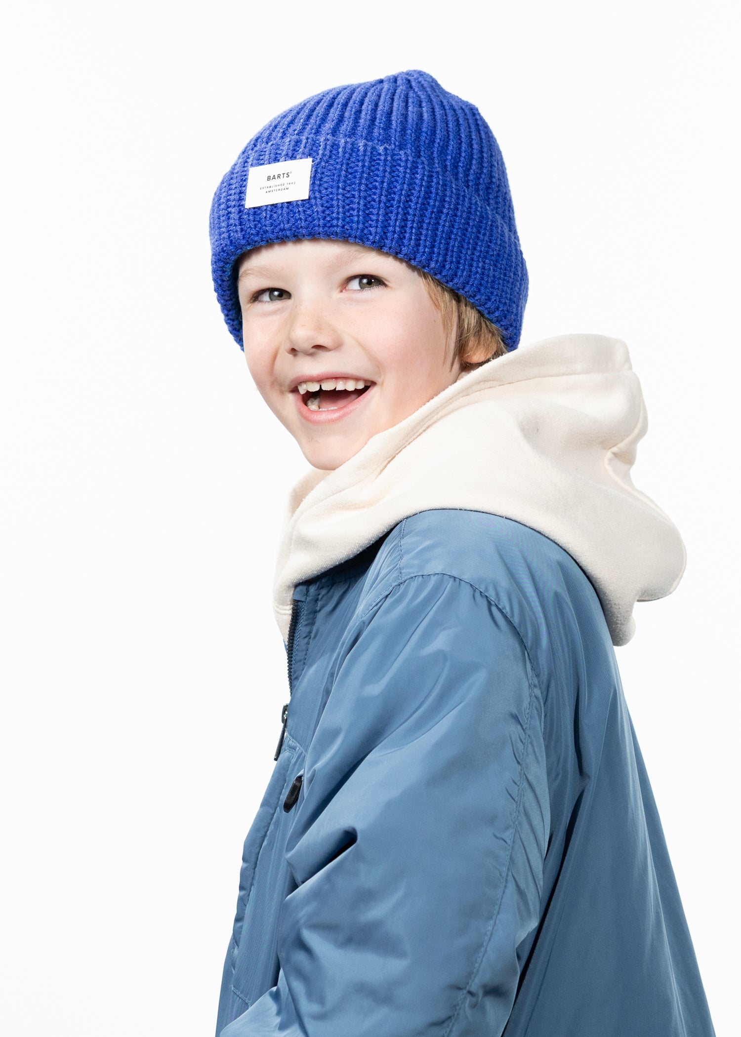 Kids Zerman Beanie cobalt - Side