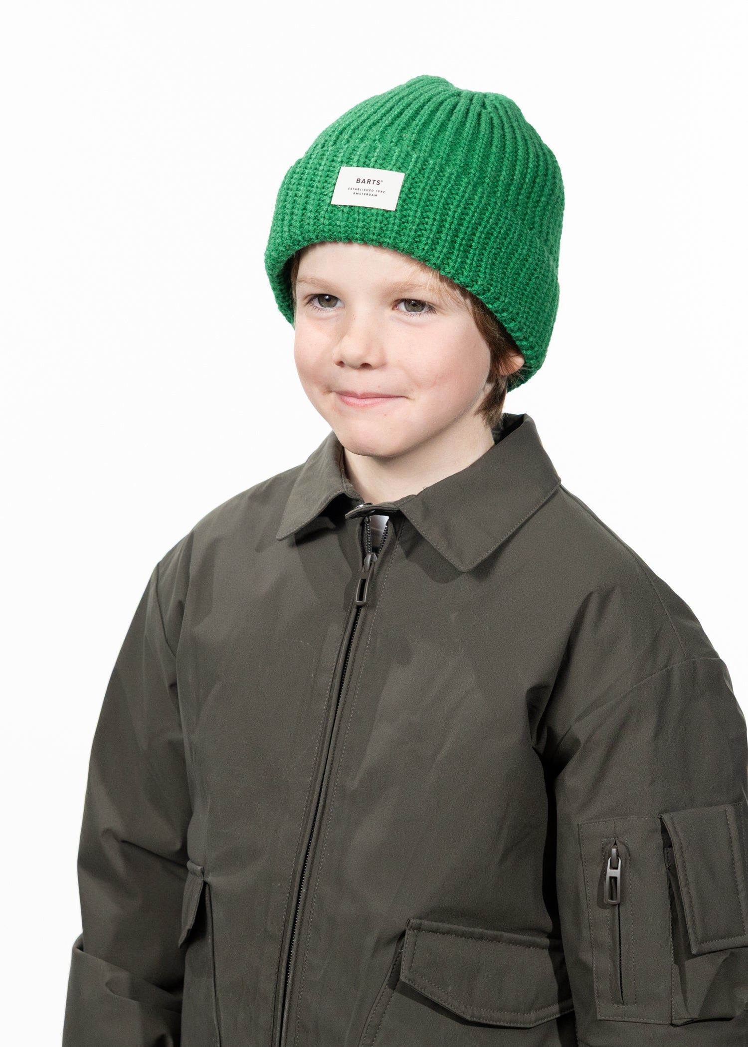 Kids Zerman Beanie green - Front