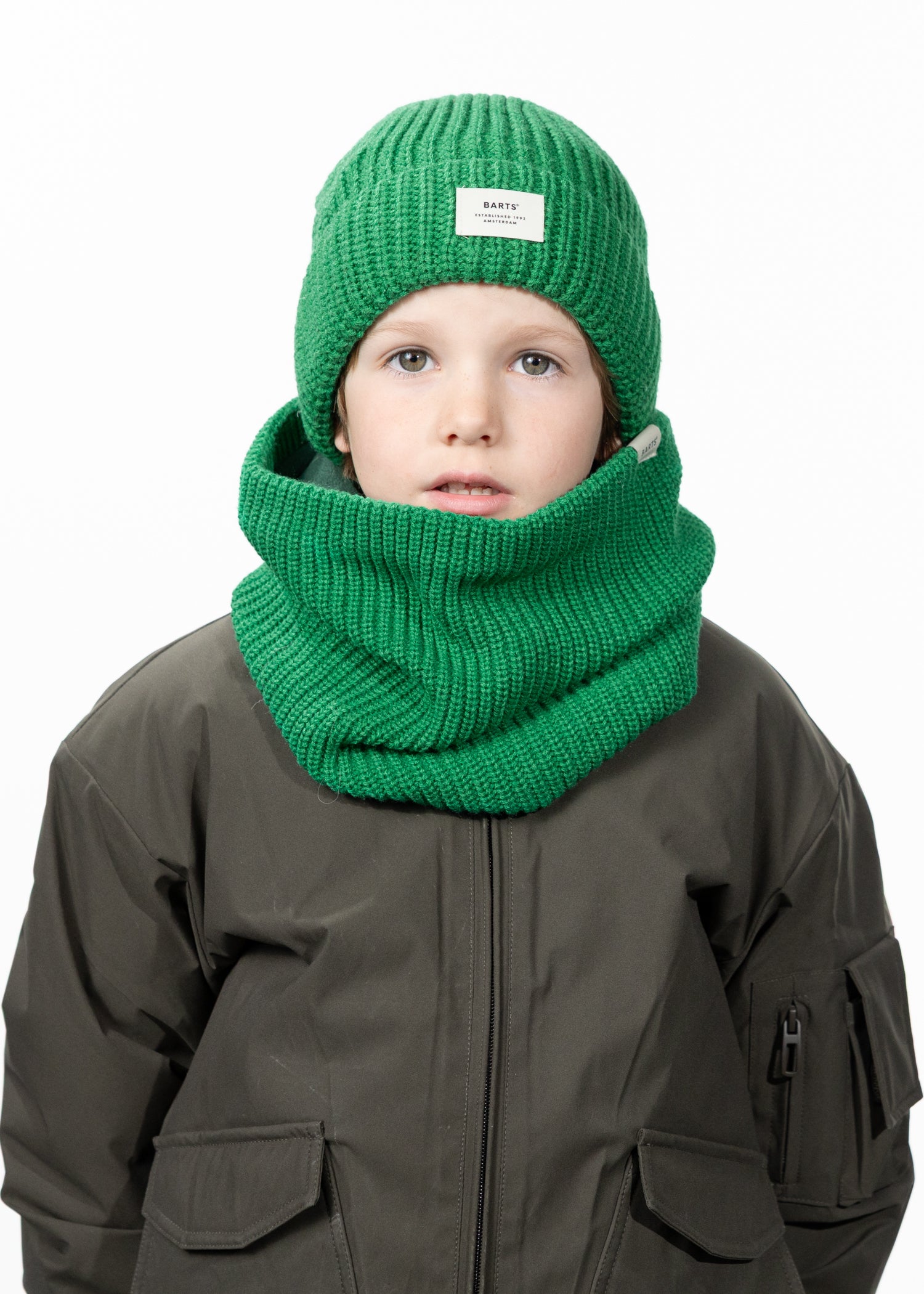 Kids Zerman Beanie green - Front