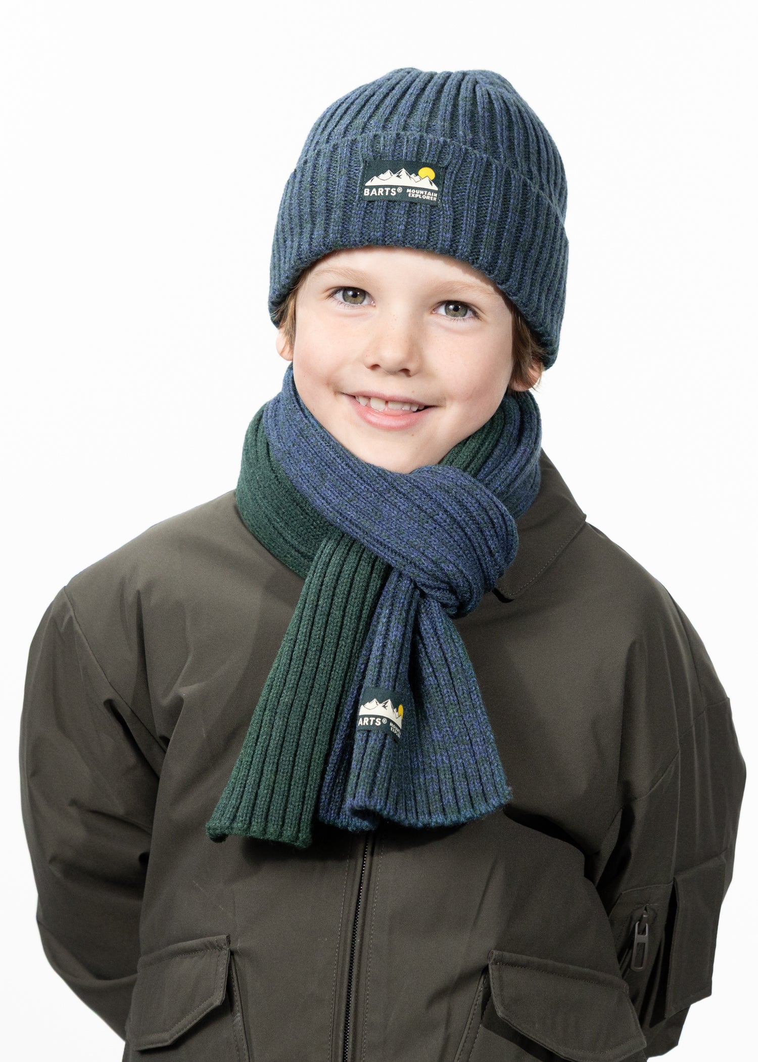 Kids Leveau Beanie army - Front