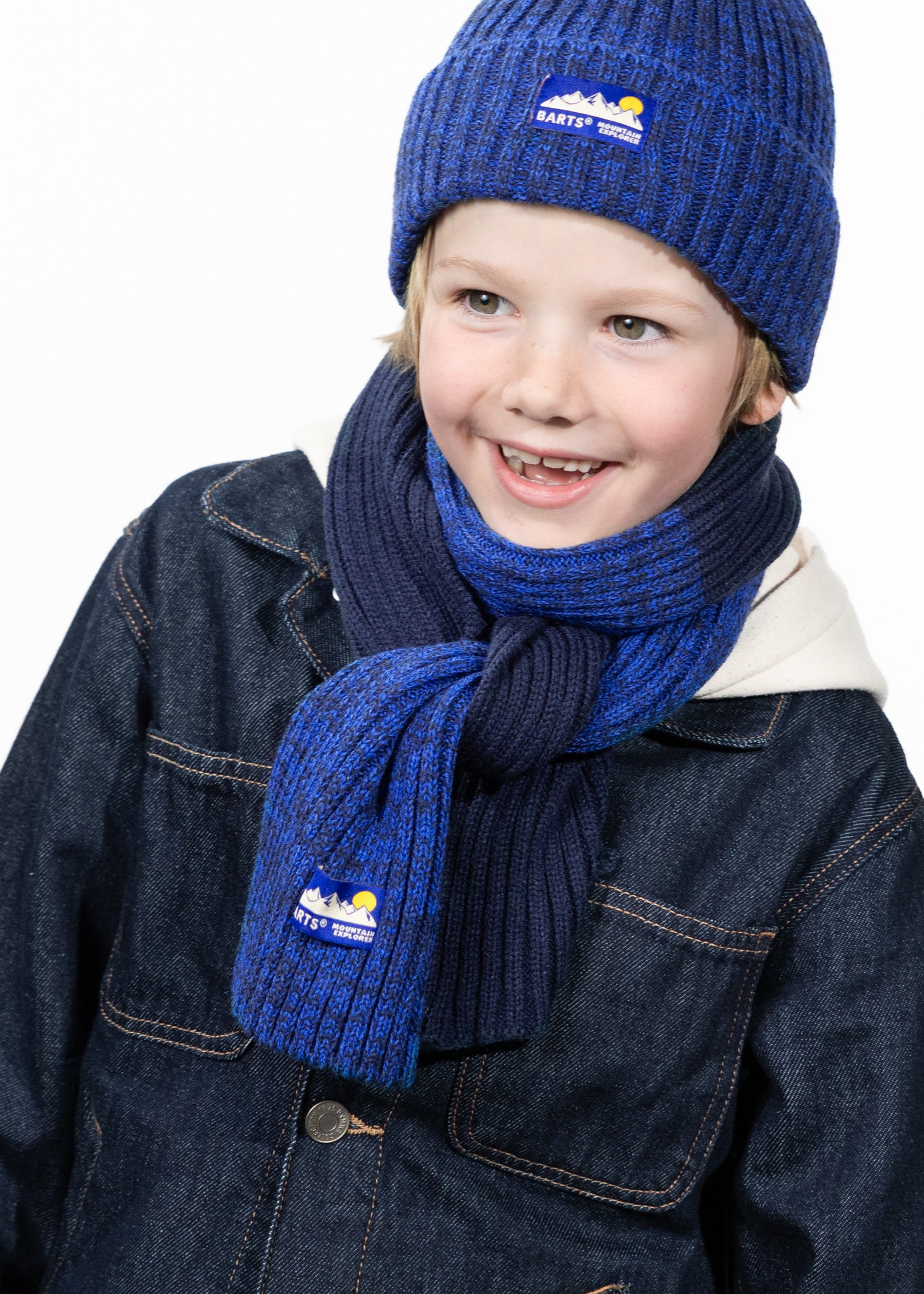 Kids Leveau Scarf navy - Front