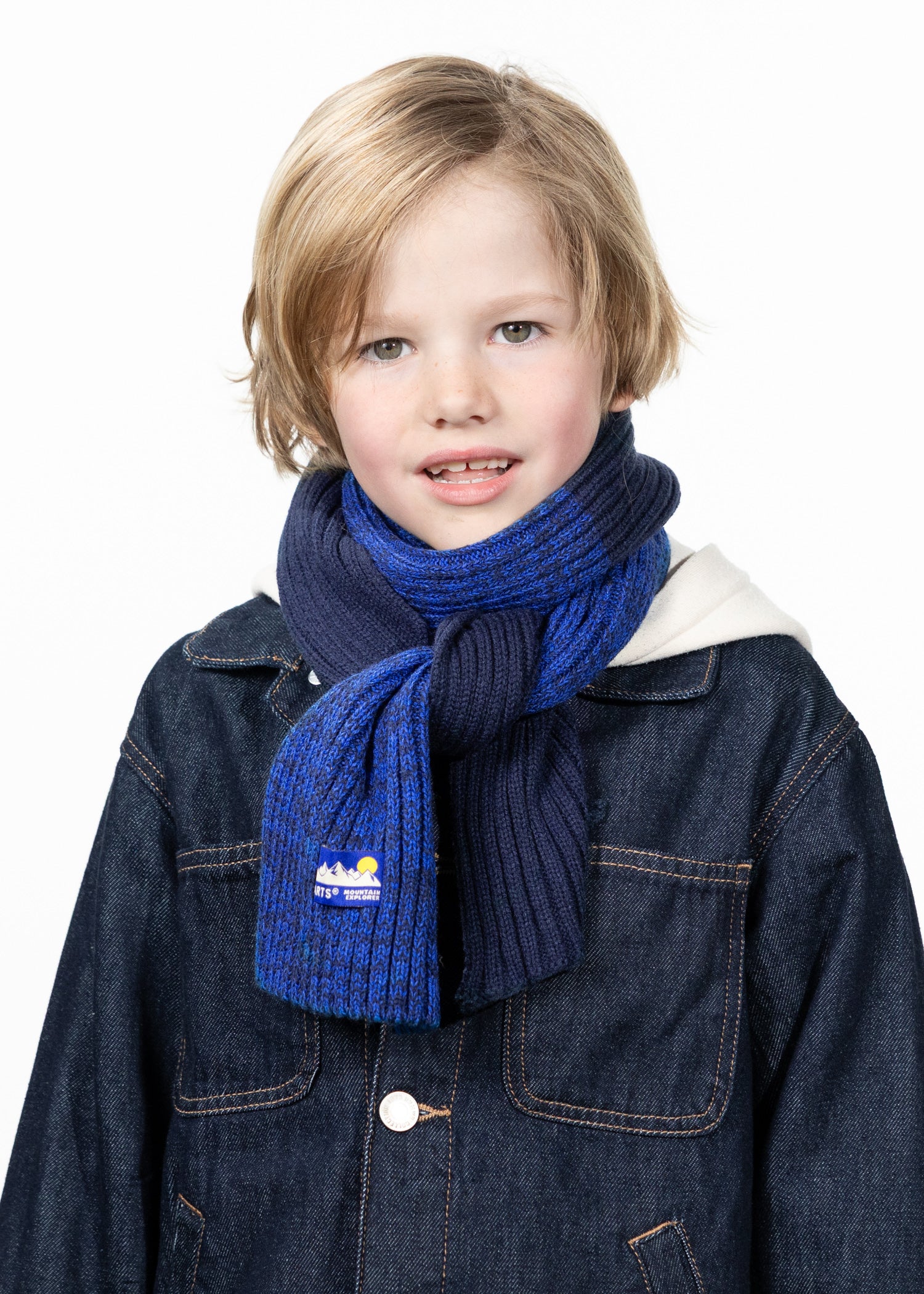 Kids Leveau Scarf navy - Front