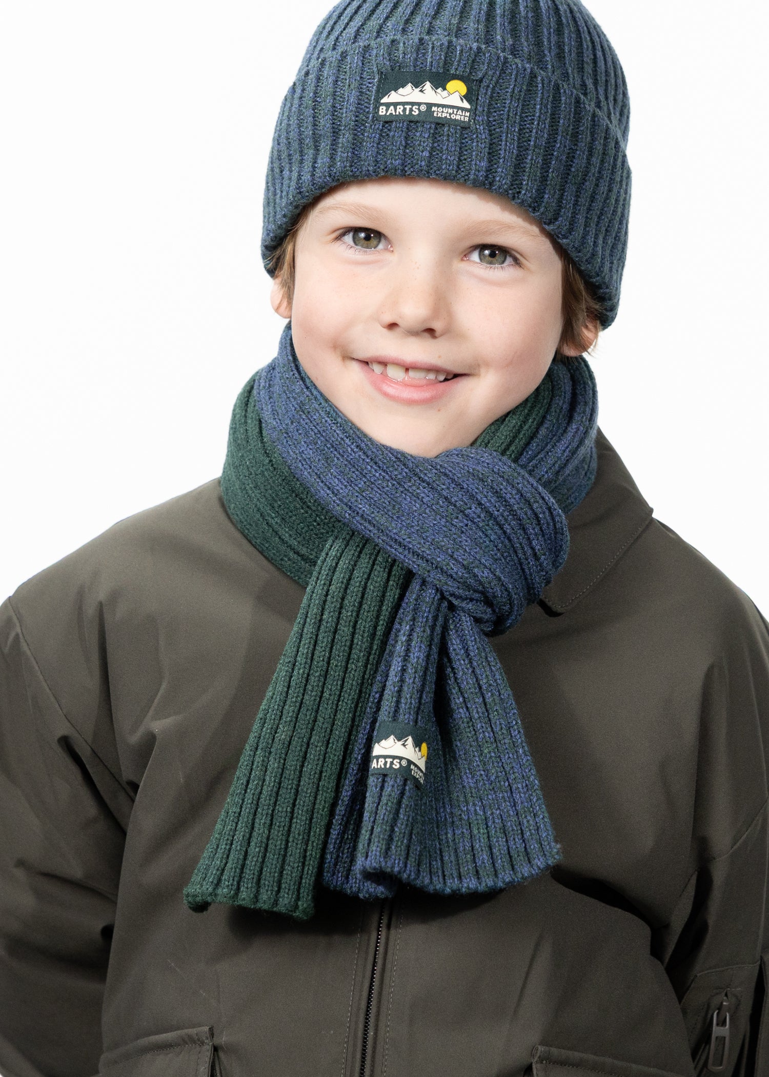 Kids Leveau Scarf army - Front