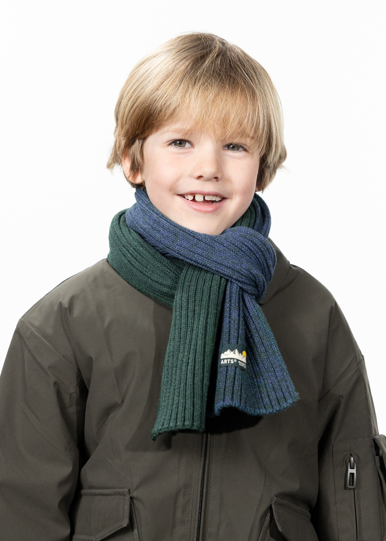 Kids Leveau Scarf army - Front