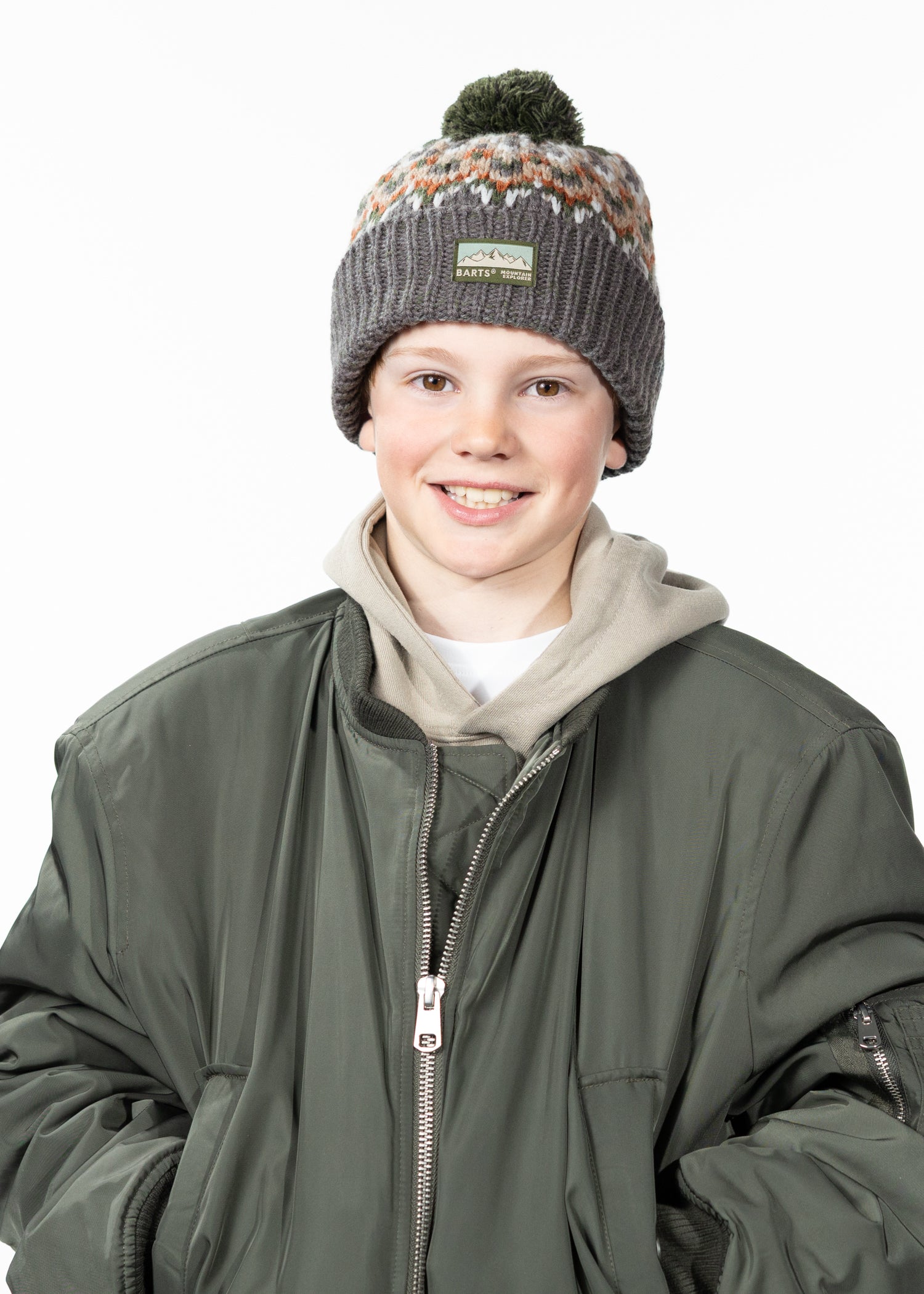 Kids Tobles Beanie Kids dark heather - Front
