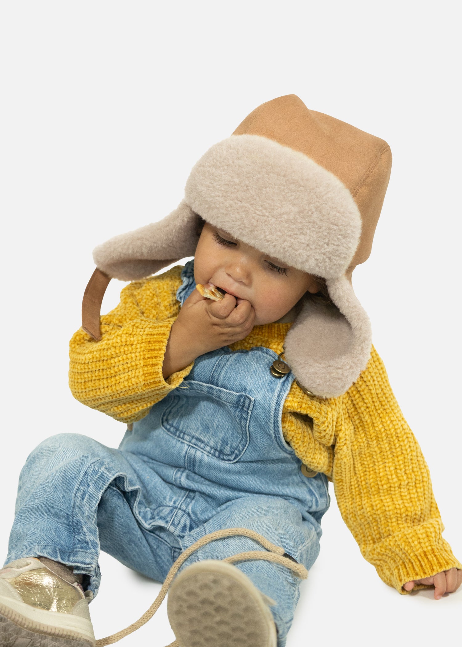 Kids Saxifray Bomber light brown - Front