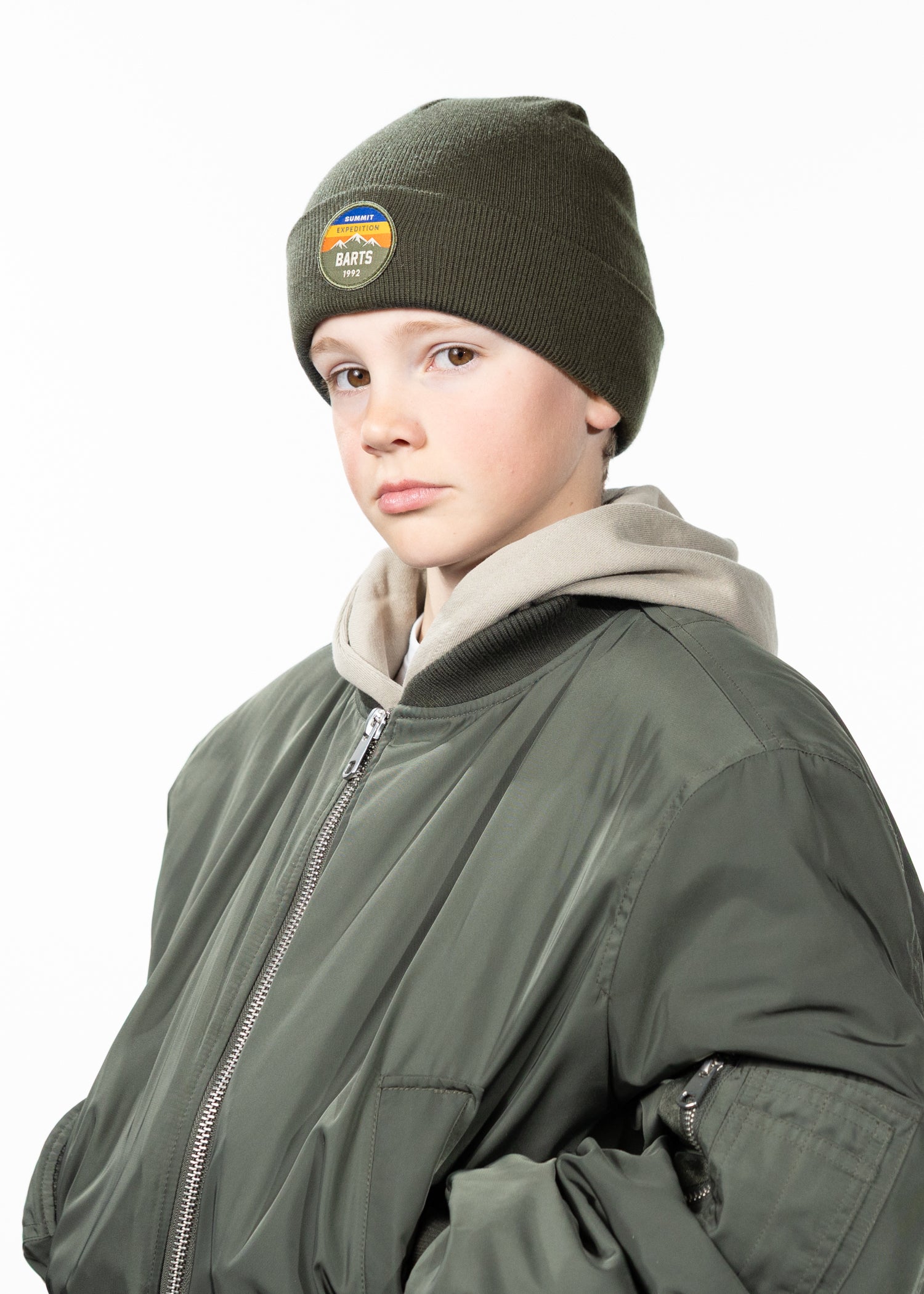 Kids Dolotimes Beanie army - Side