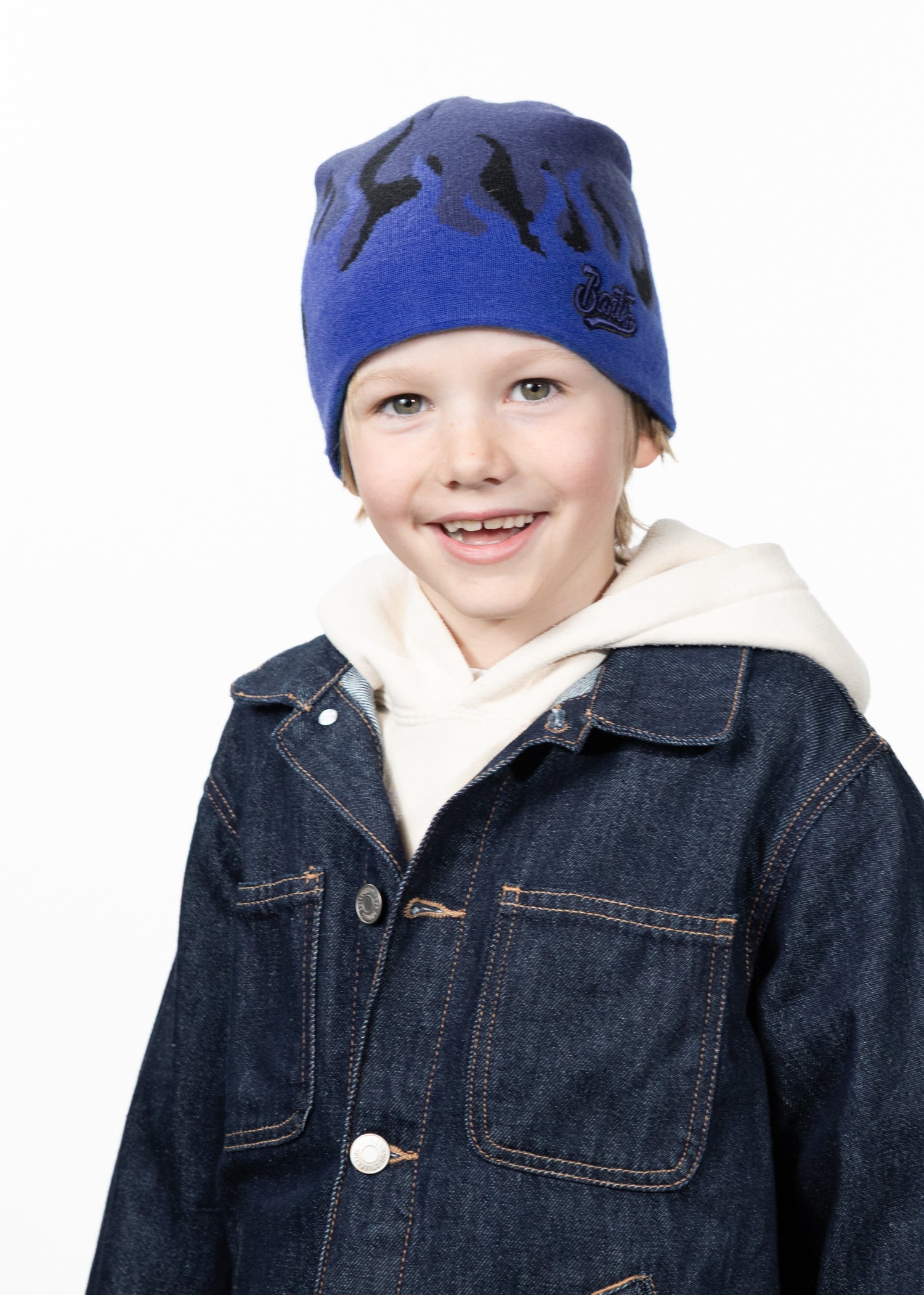Kids Lavarod Beanie blue - Front