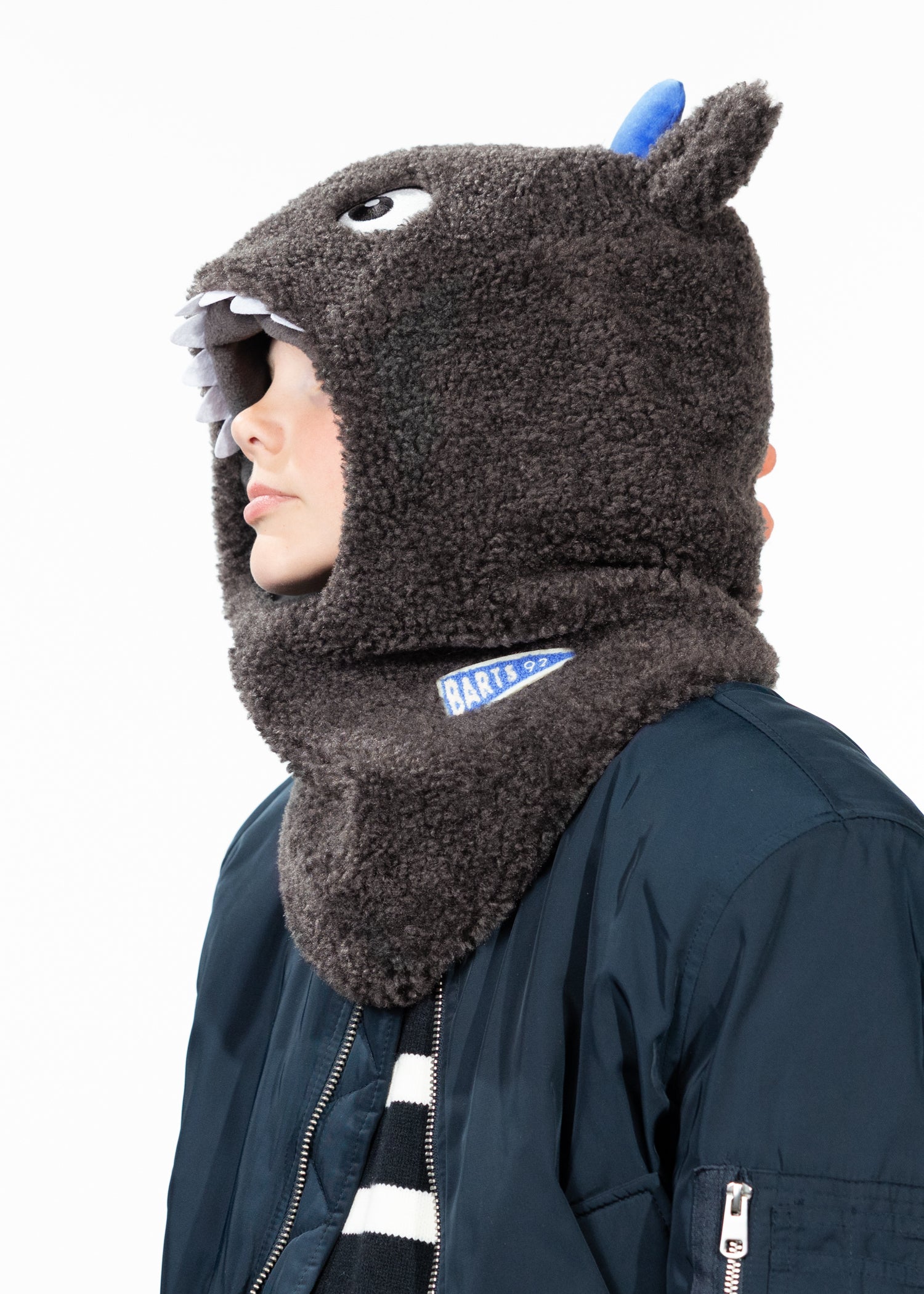 Kids Feesaa Hood dark grey - Side