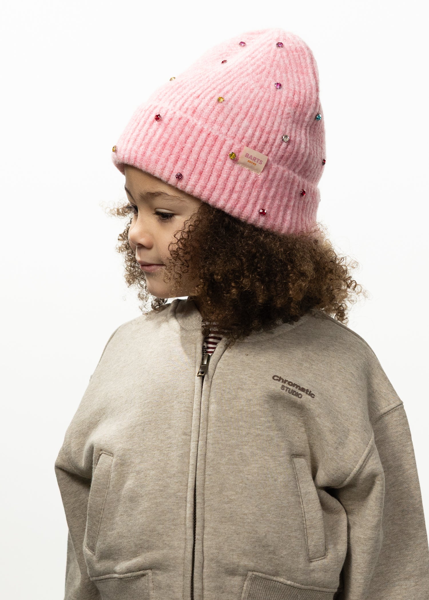Kids Alenya Beanie light pink - Side