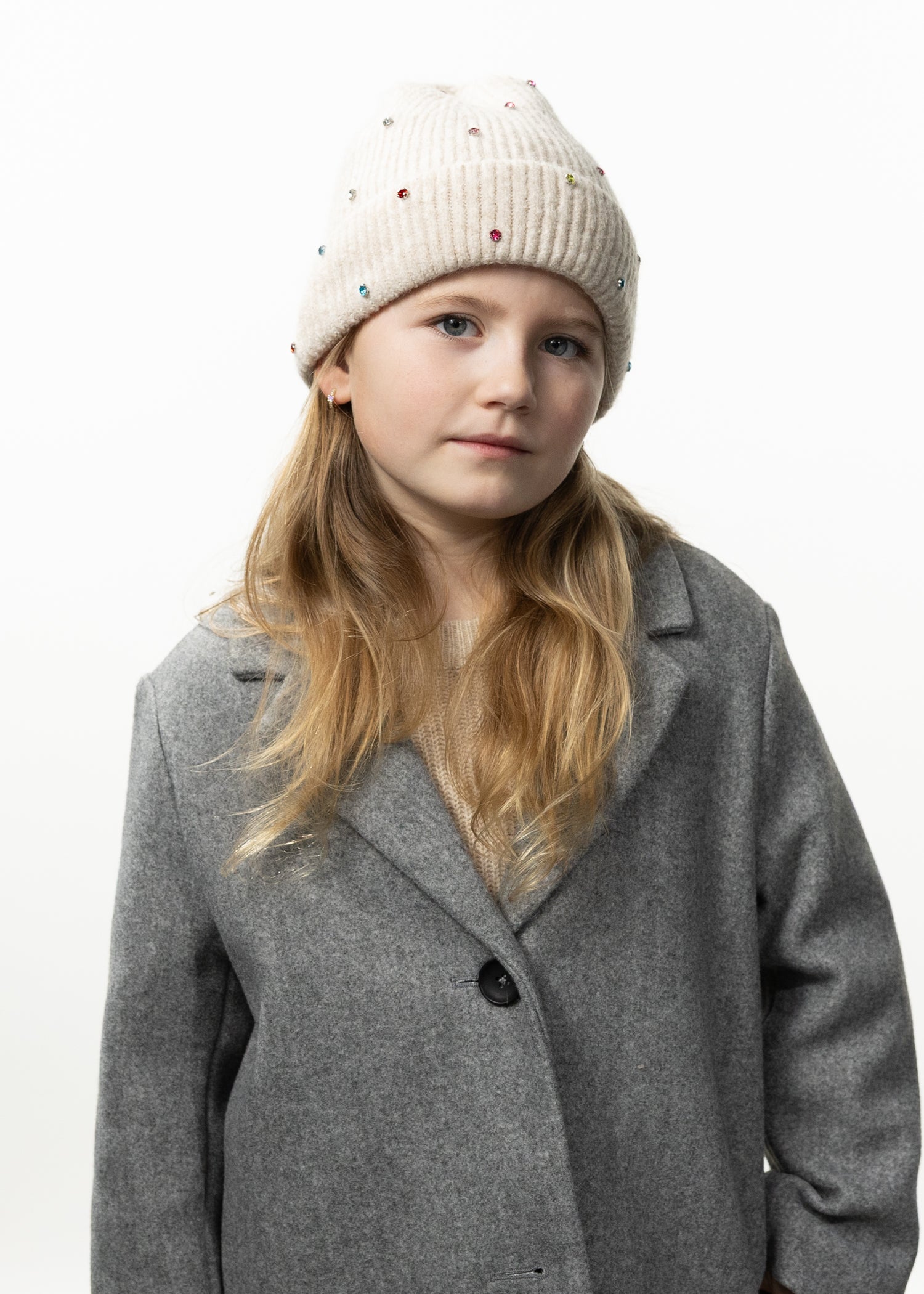Kids Alenya Beanie cream - Front