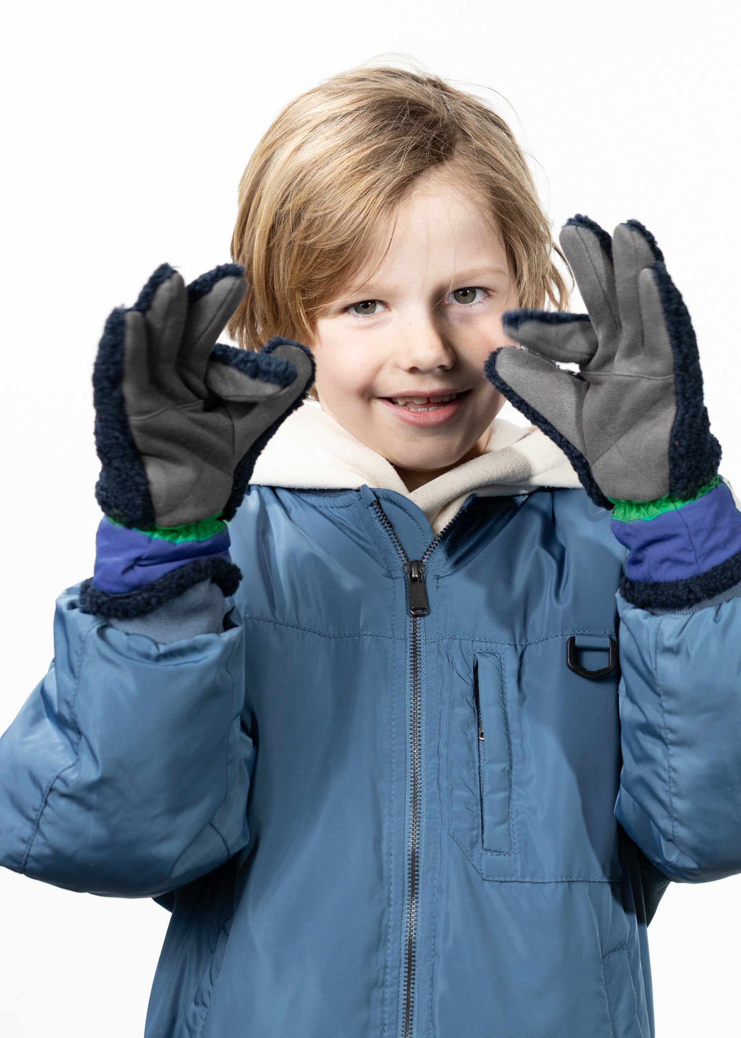 Kids Sunnegga Gloves navy - Front