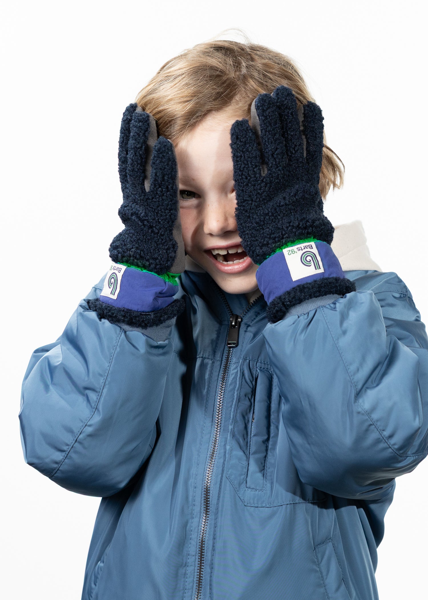 Kids Sunnegga Gloves navy - Front