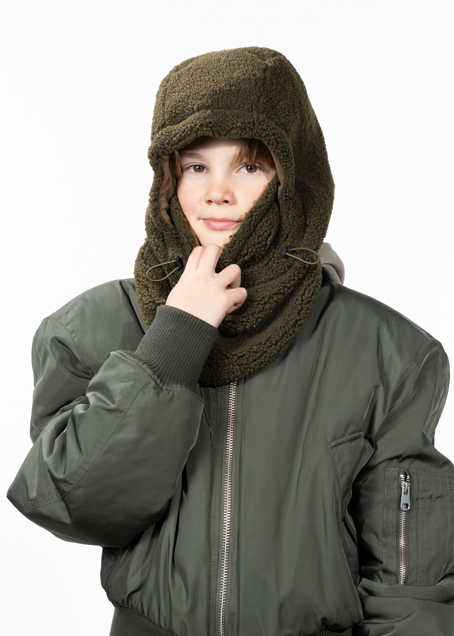 Kids Sunnegga Hood army - Front