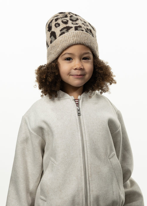 Kids Avelie Beanie taupe - Front