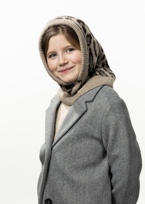 Kids Avelie Hood taupe - Front