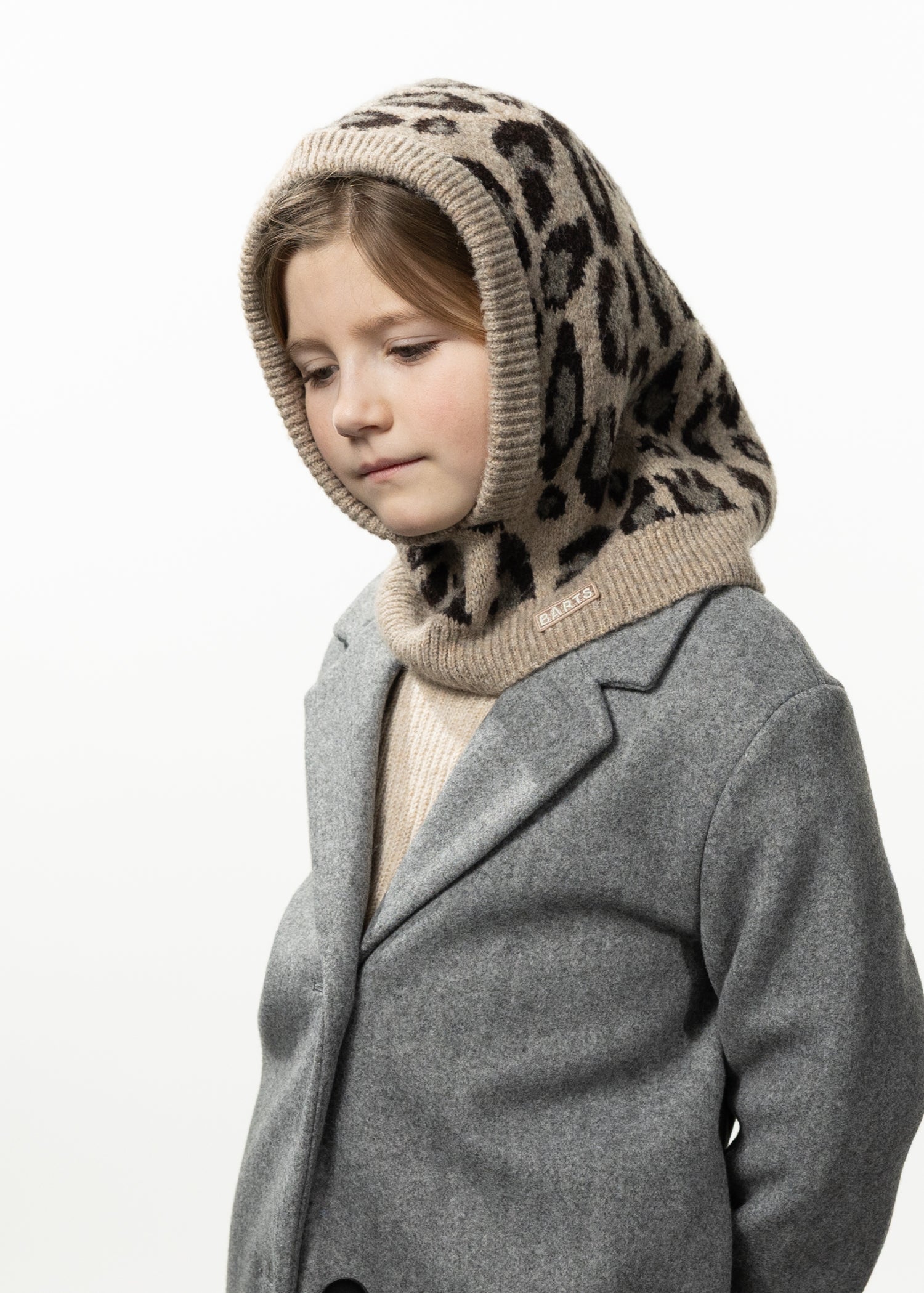 Kids Avelie Hood taupe - Side