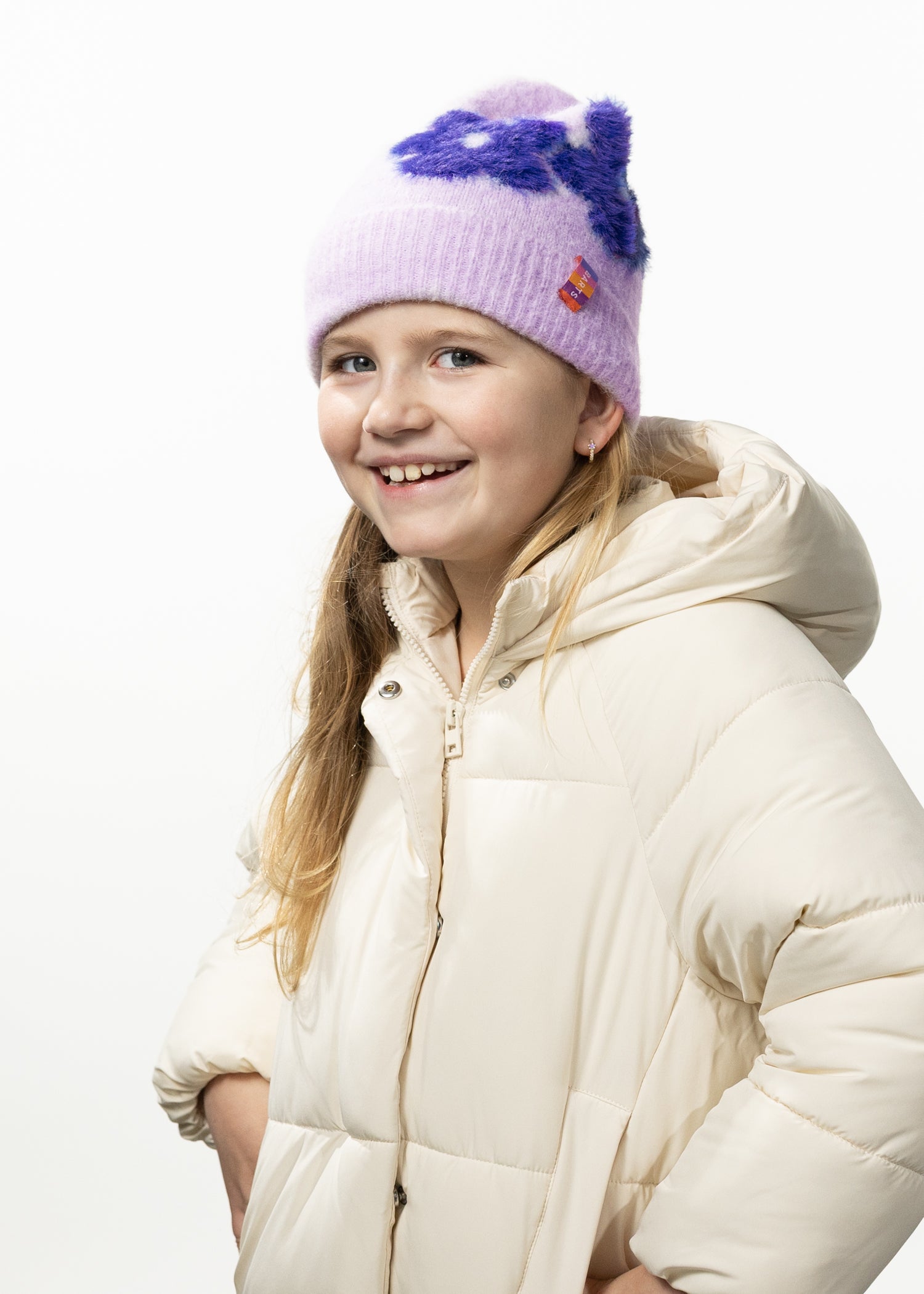 Kids Crissie Beanie lilac - Side