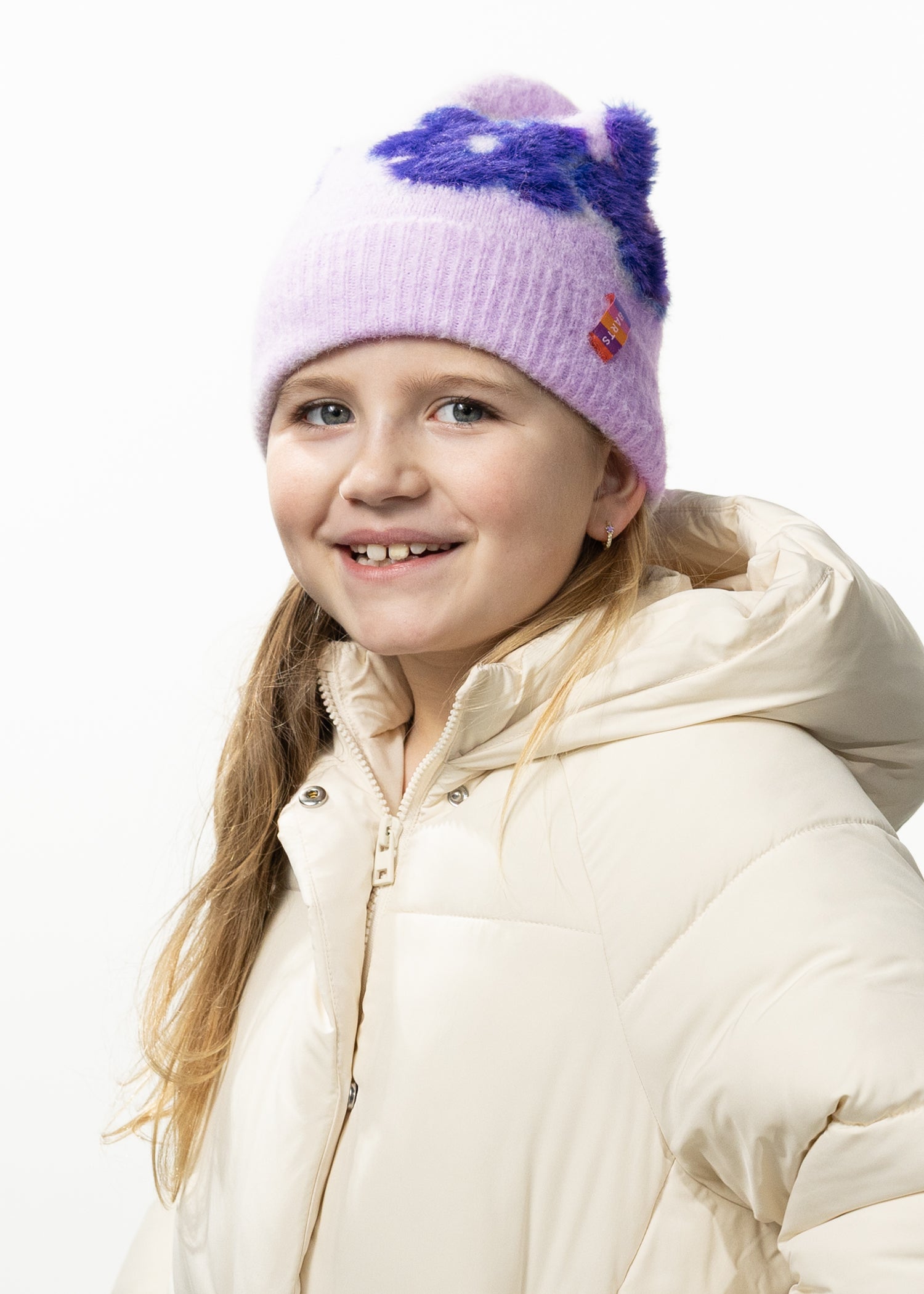 Kids Crissie Beanie lilac - Side