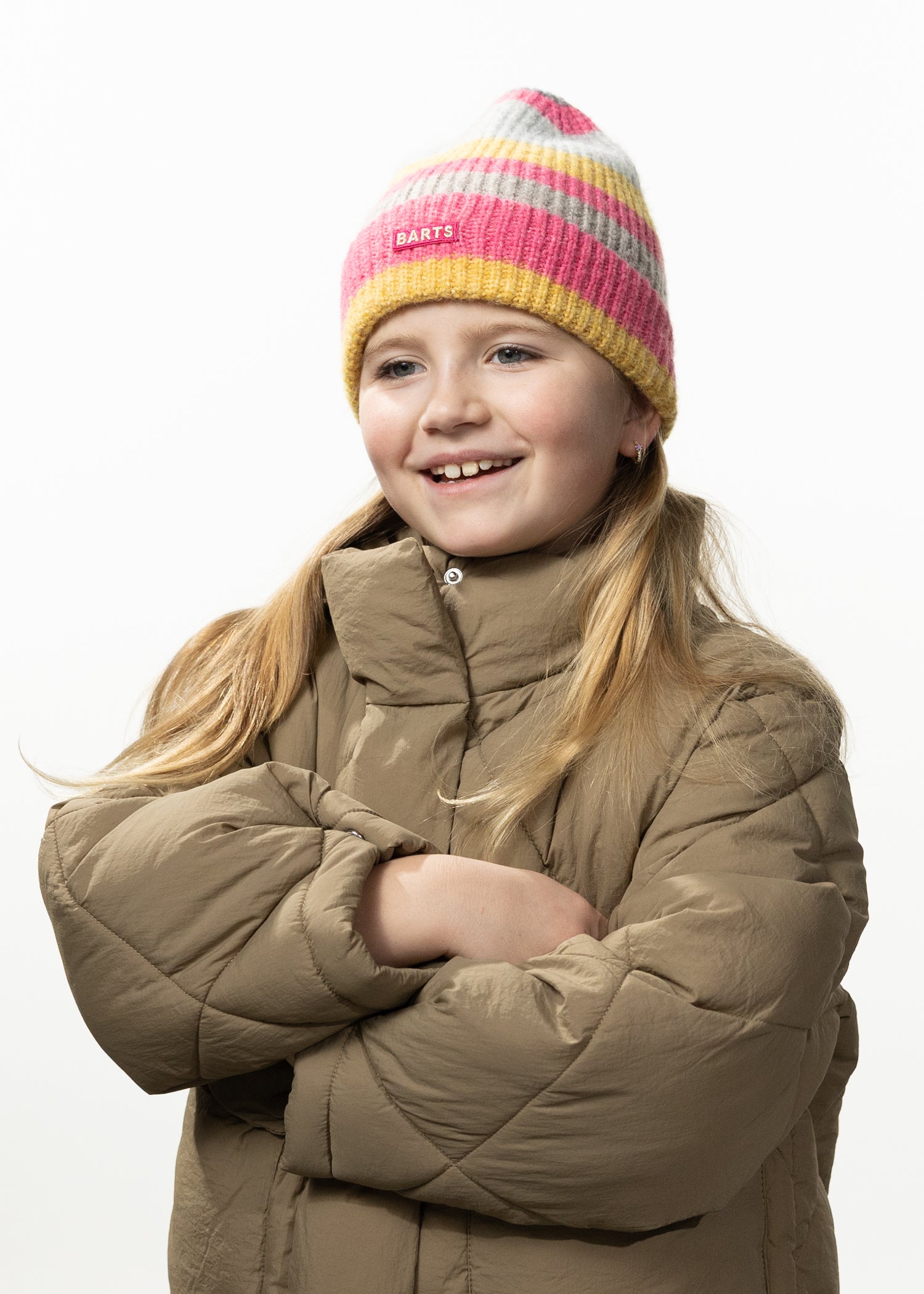 Kids Darty Beanie Kids hot pink - Side