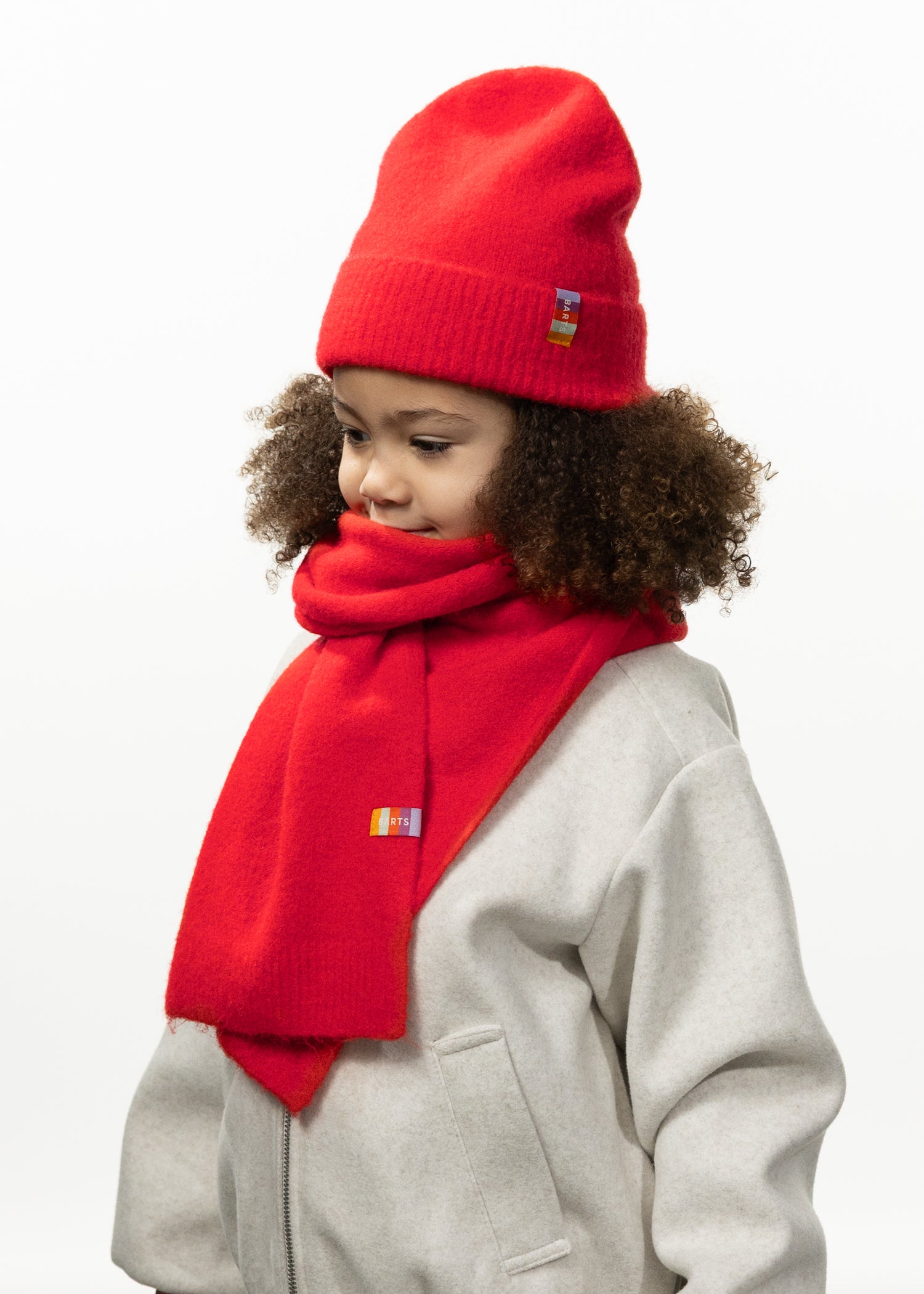 Kids Fhearna Beanie Kids red - Side