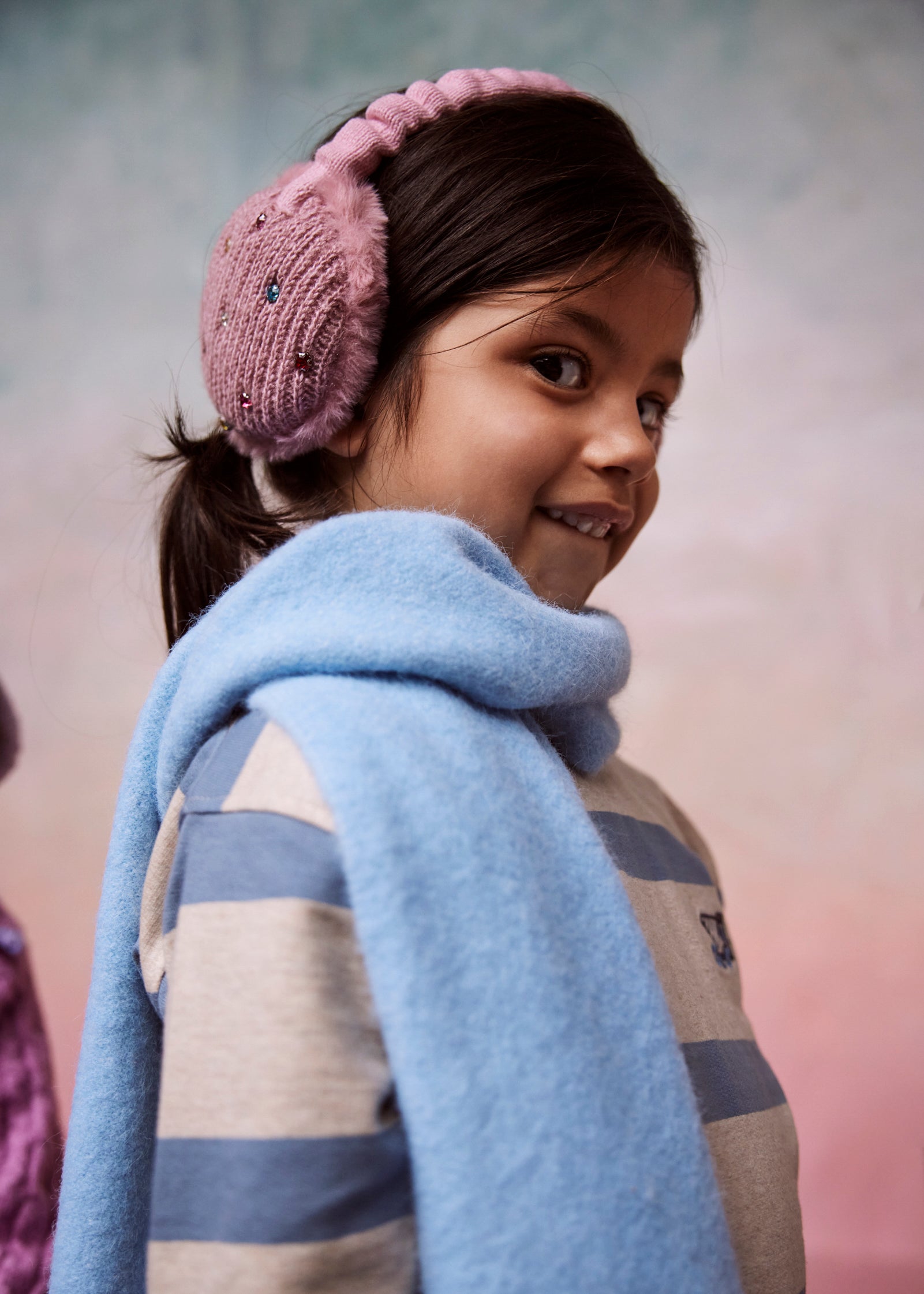 Kids Fhearna Scarf Kids light blue - Model