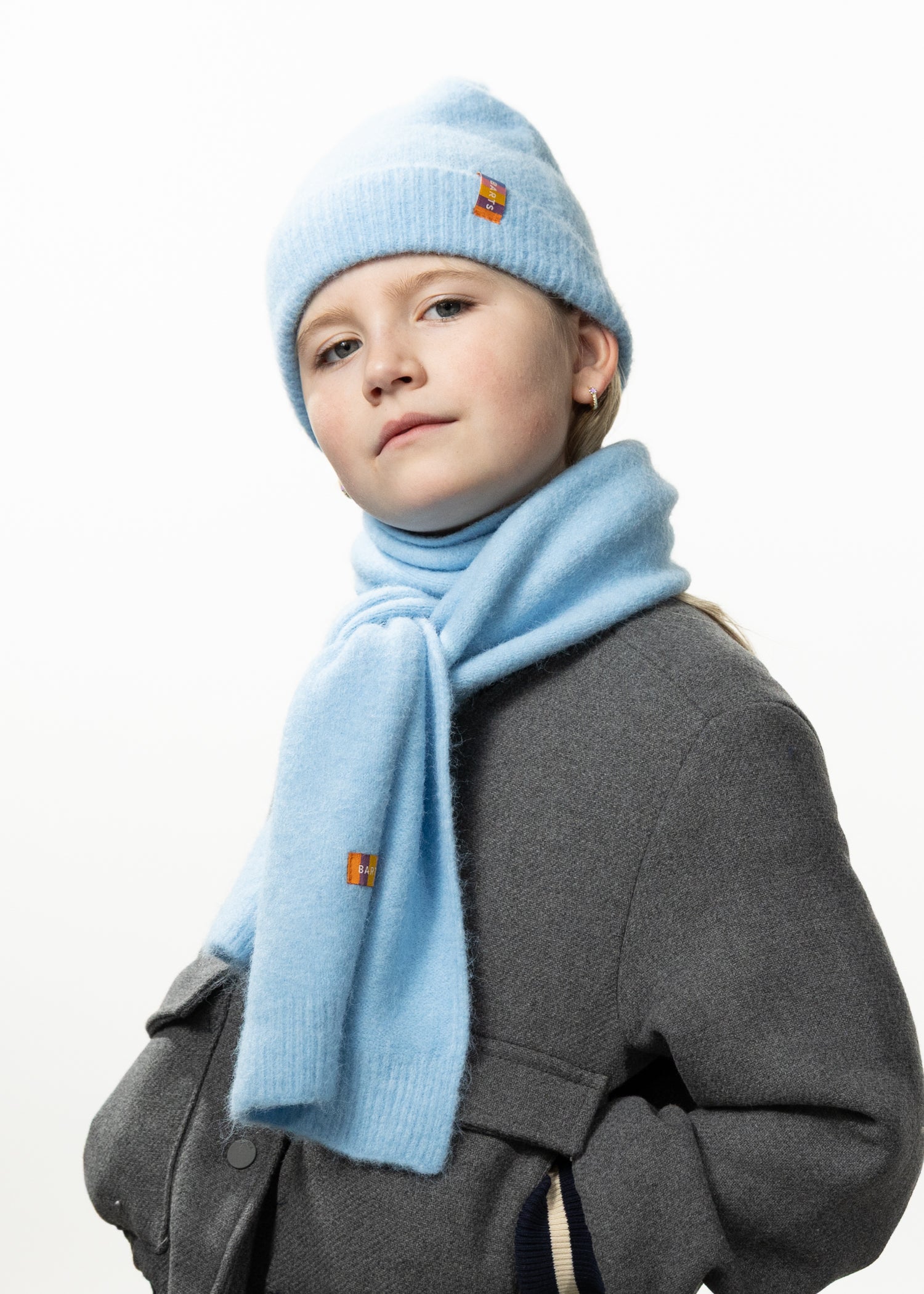 Kids Fhearna Scarf Kids light blue - Side